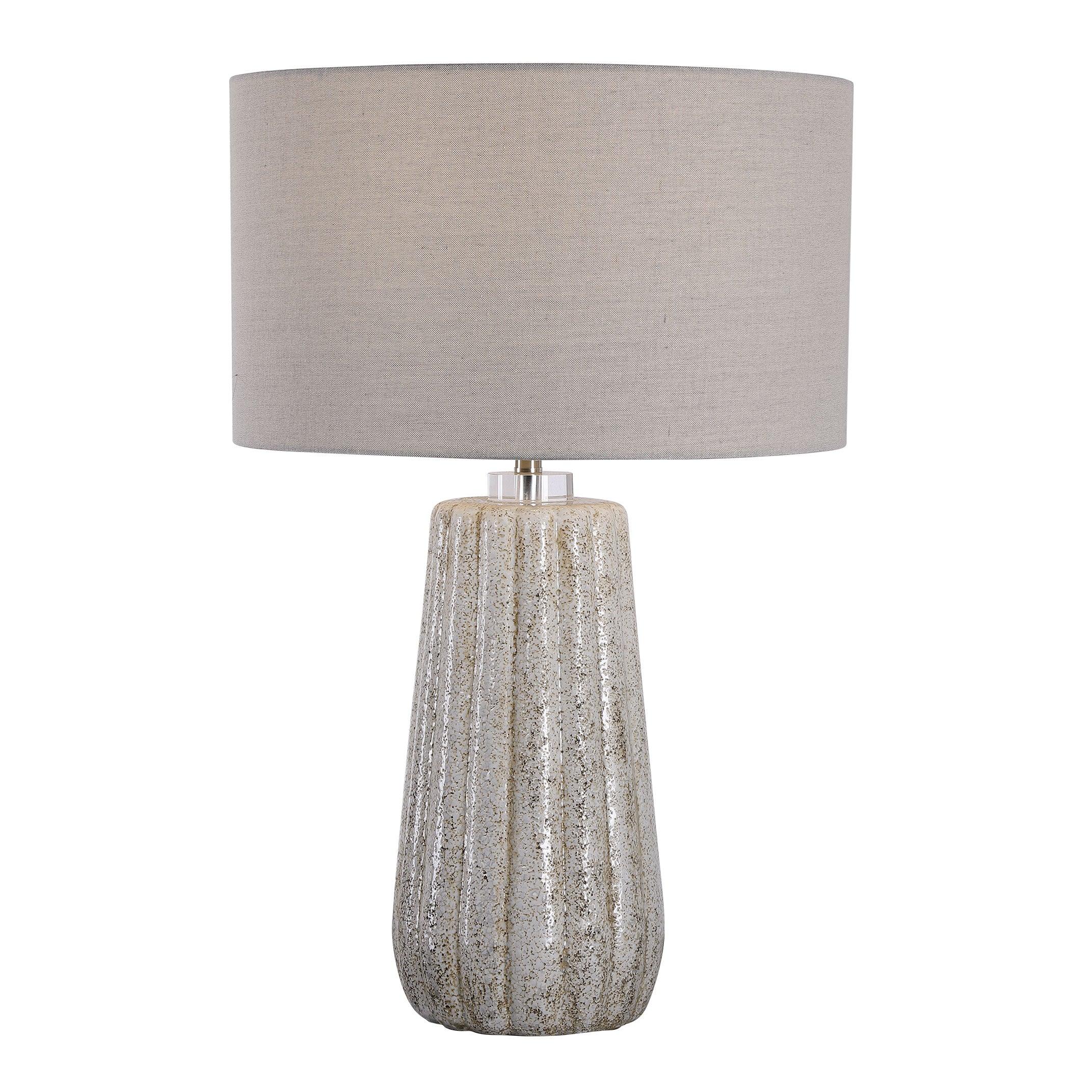 PIKES STONE-IVORY TABLE LAMP - Remutear