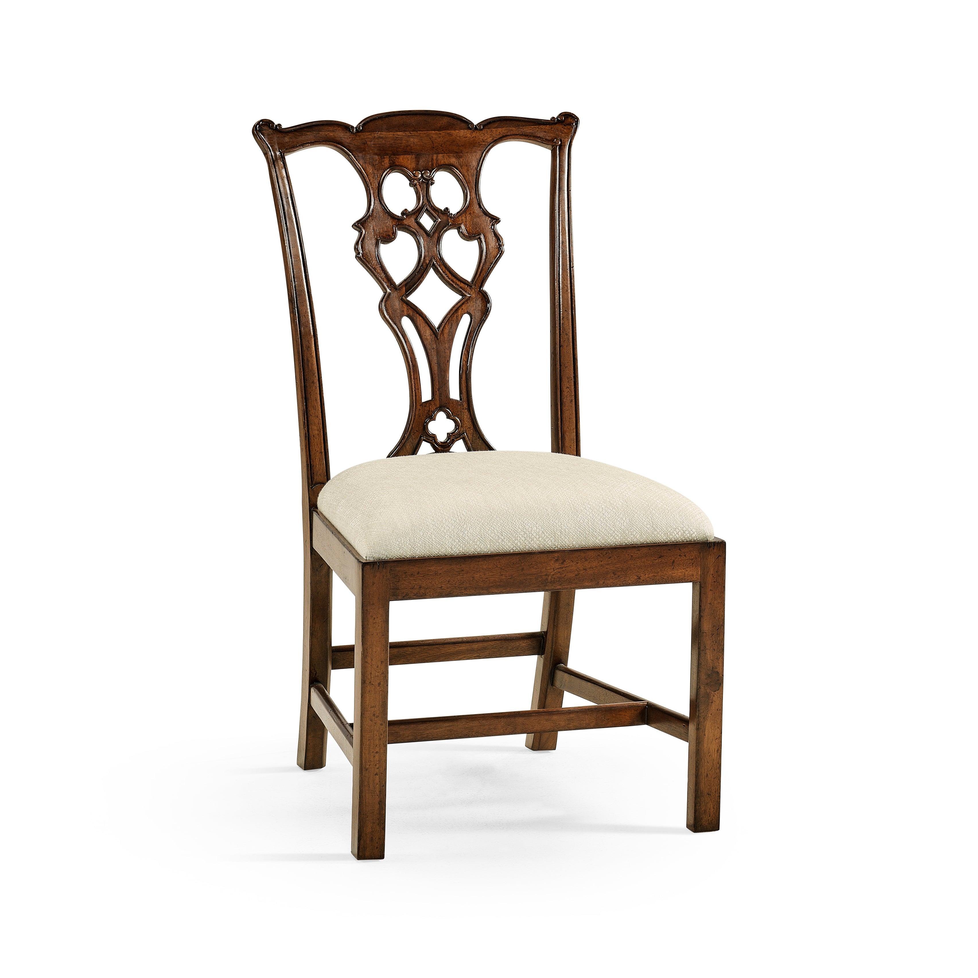 Buckingham Chippendale Mahogany Side Chair - Remutear