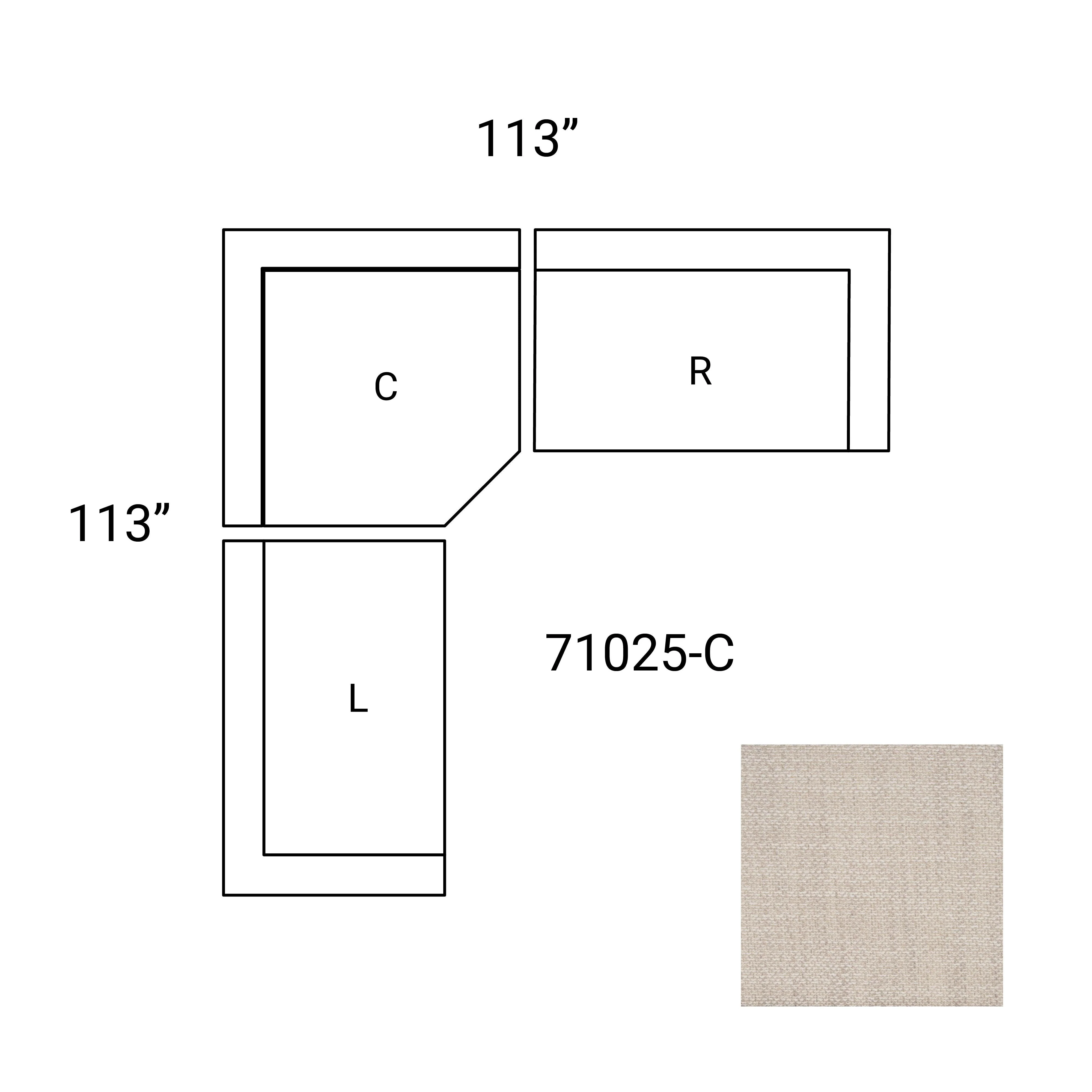 Warner Oatmeal 3 Piece Sofa Set W/Corner Piece - Remutear