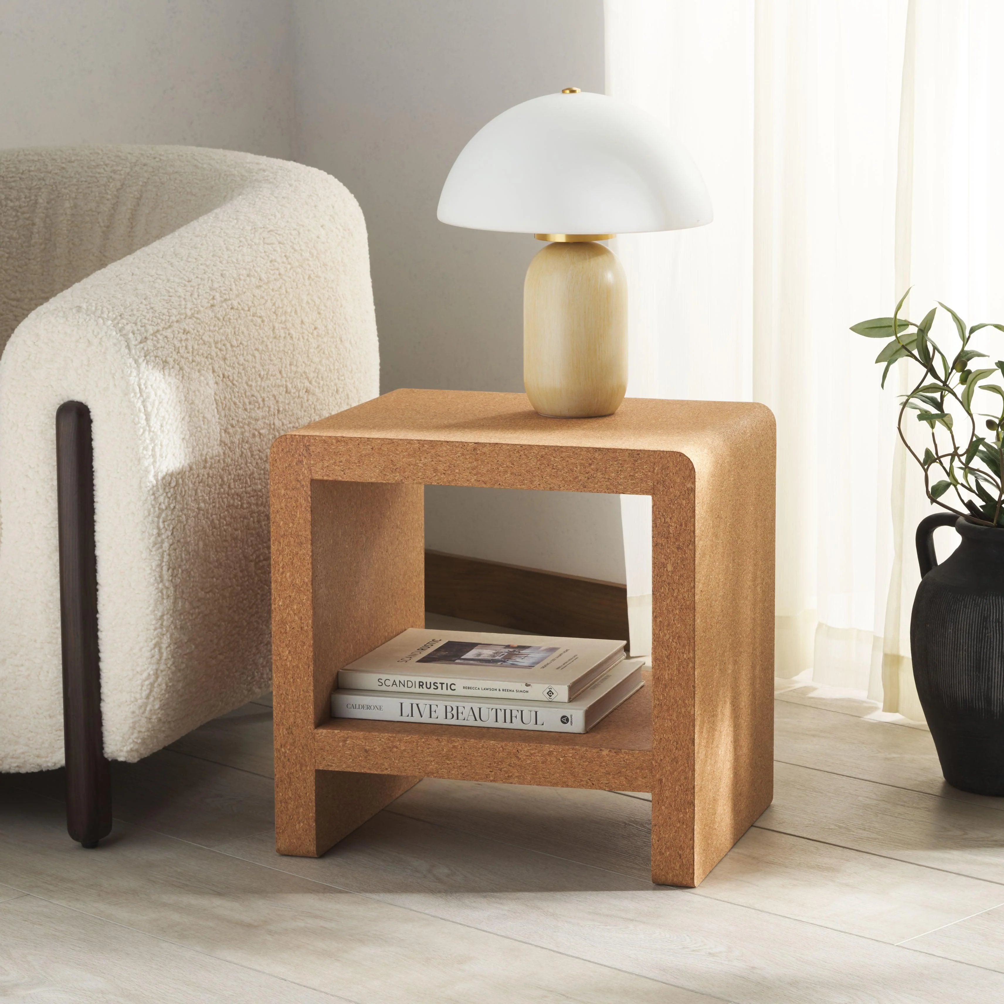 Daysie Cork Accent Table - Remutear