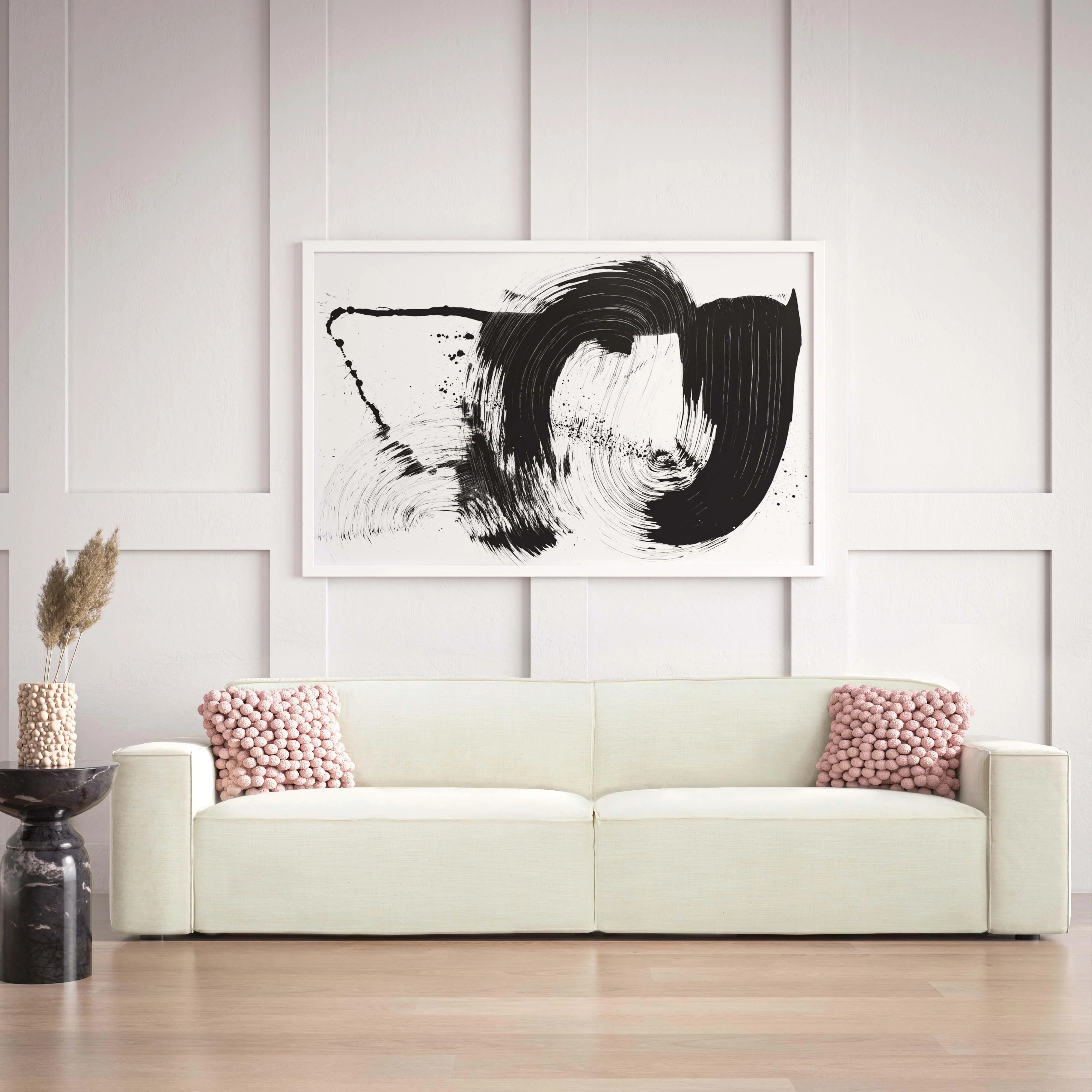 Olafur Cream Linen Sofa - Remutear
