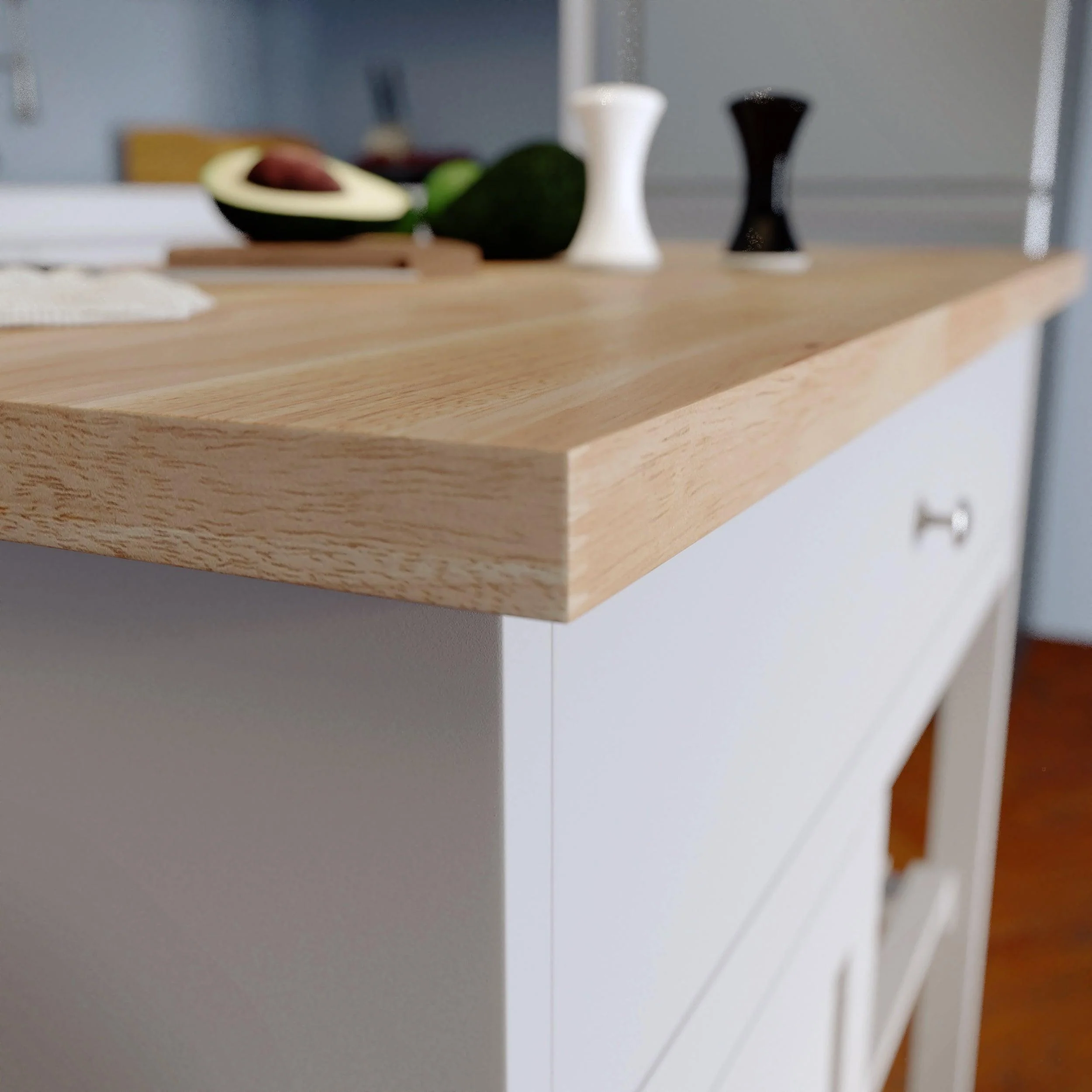 Rolling Kitchen Island w/ Storage - Remutear