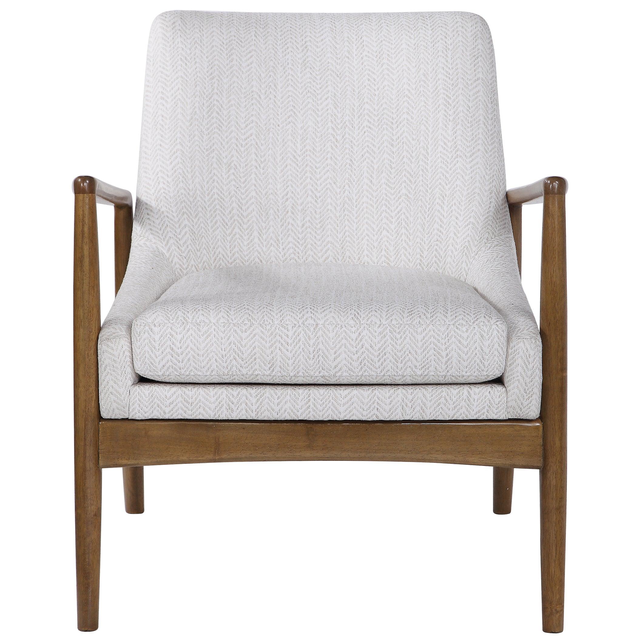 Bev White Accent Chair - Remutear