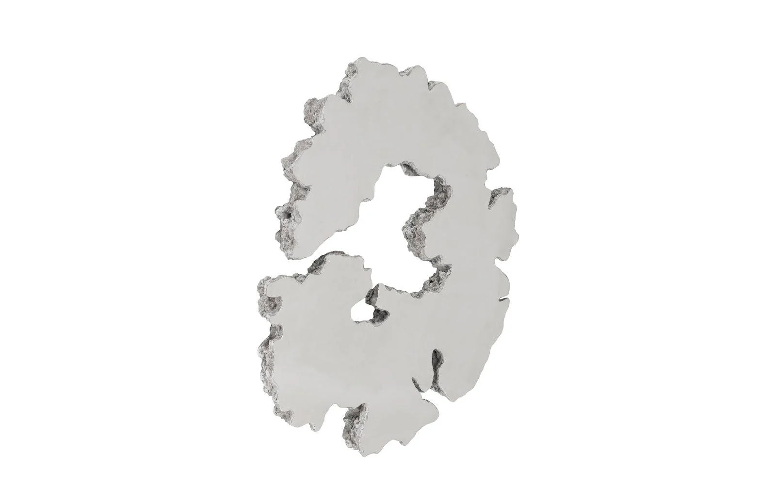 Lava Slice Wall Art, Resin, Stainless Steel, LG - Remutear