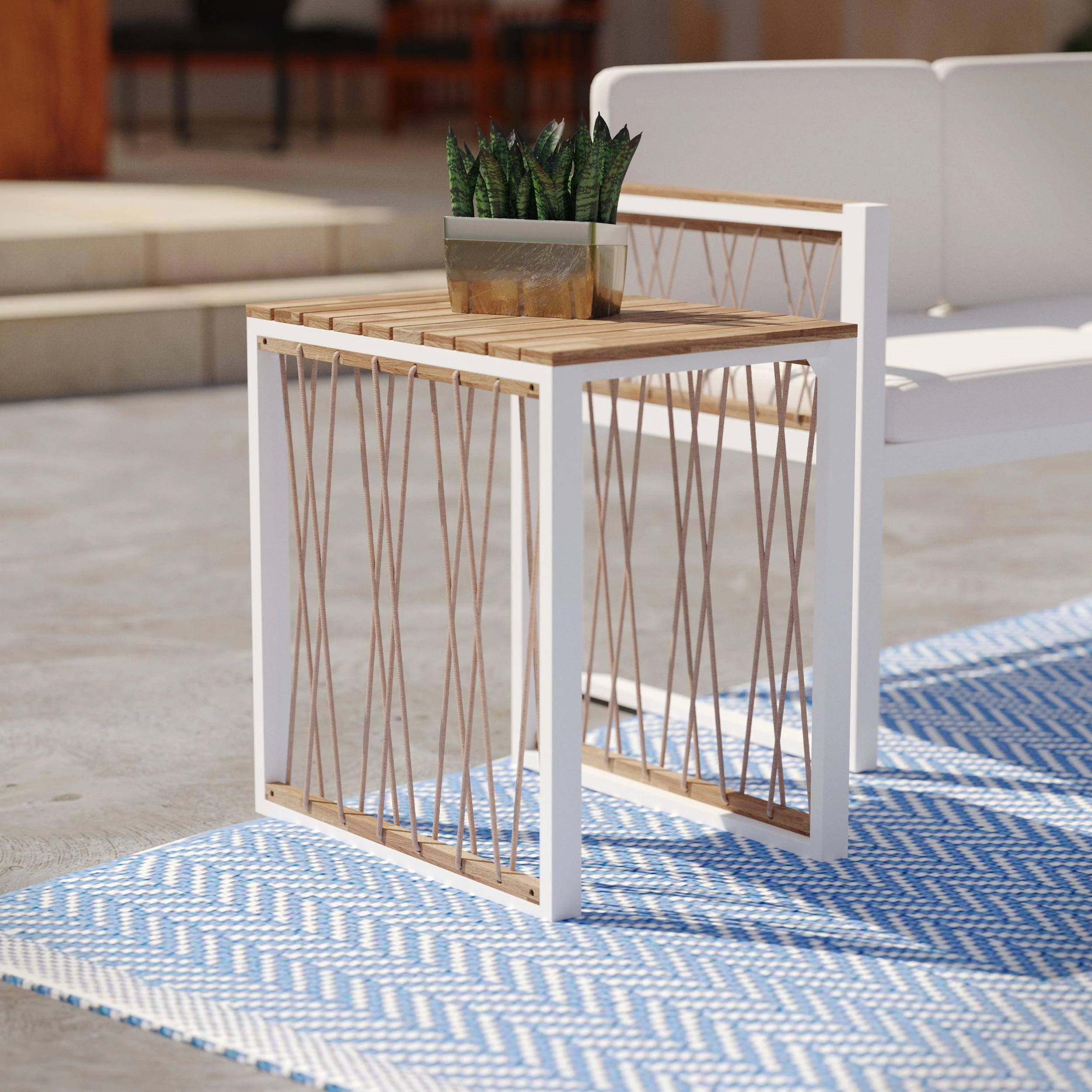 Wallmond Outdoor End Table - Remutear