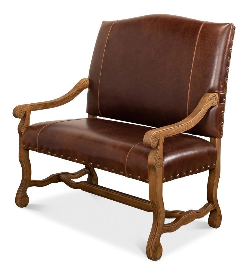 Italian Leather Settee - Remutear