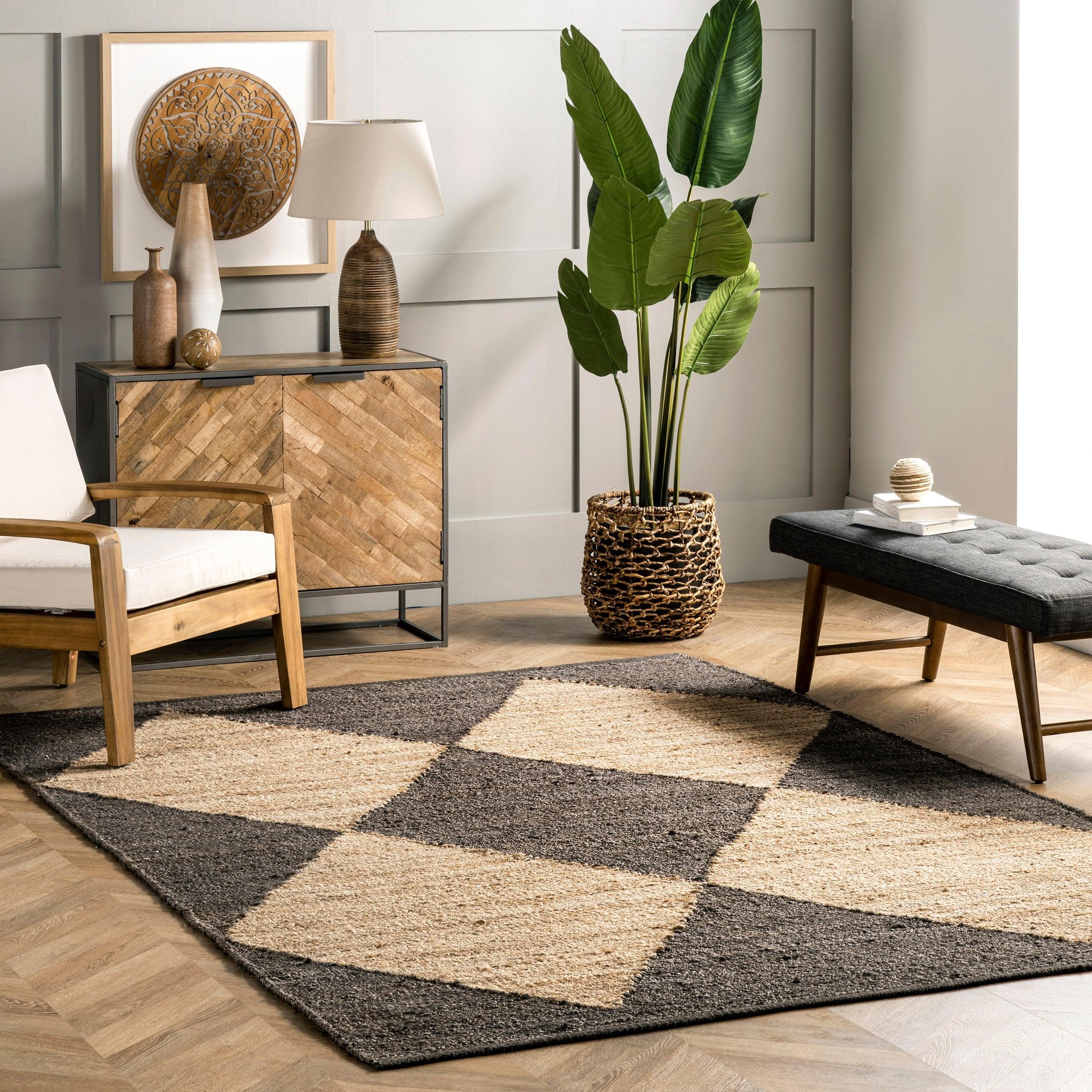 Pandora Diamond Jute Area Rug - Remutear