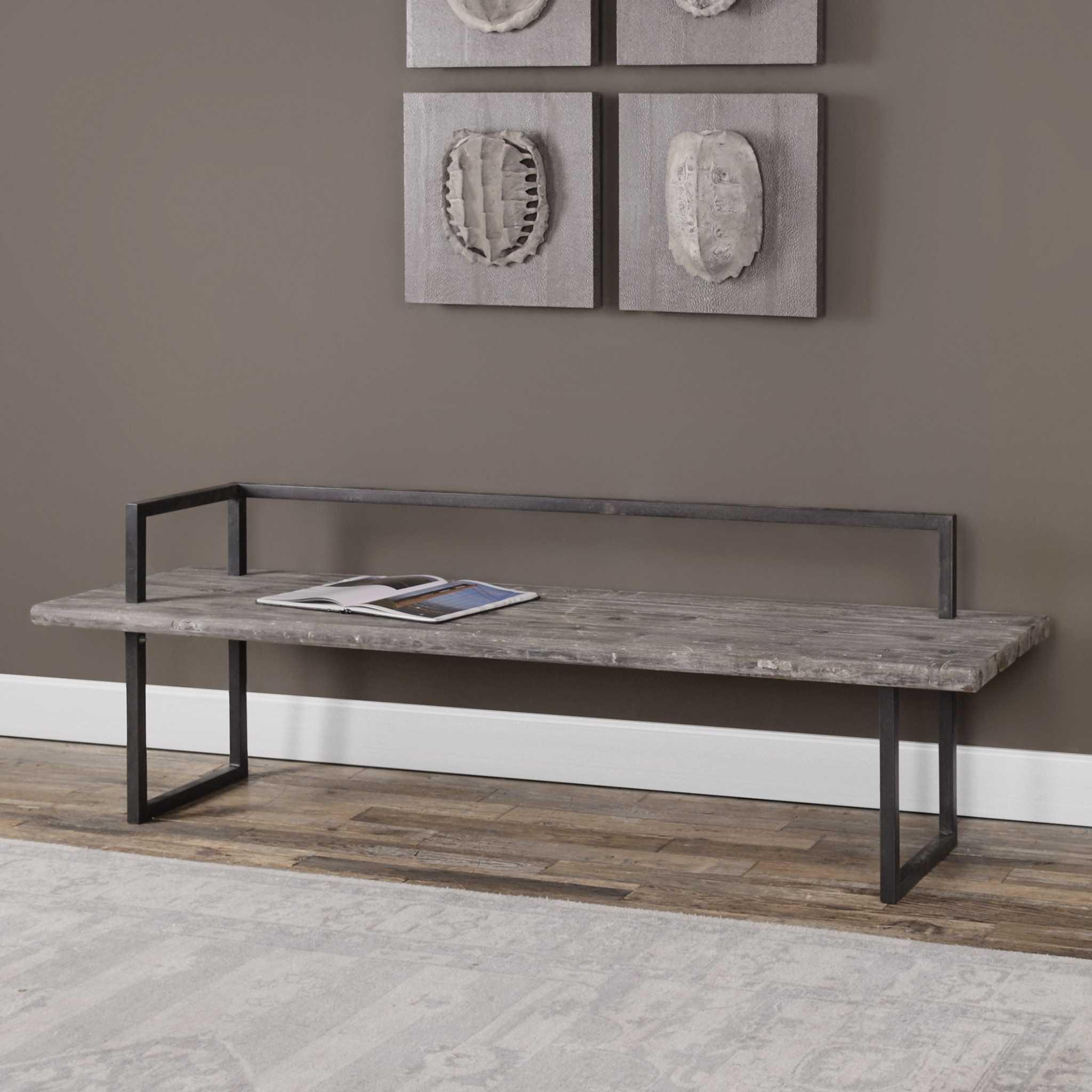 Herbert Reclaimed Wood Bench - Remutear