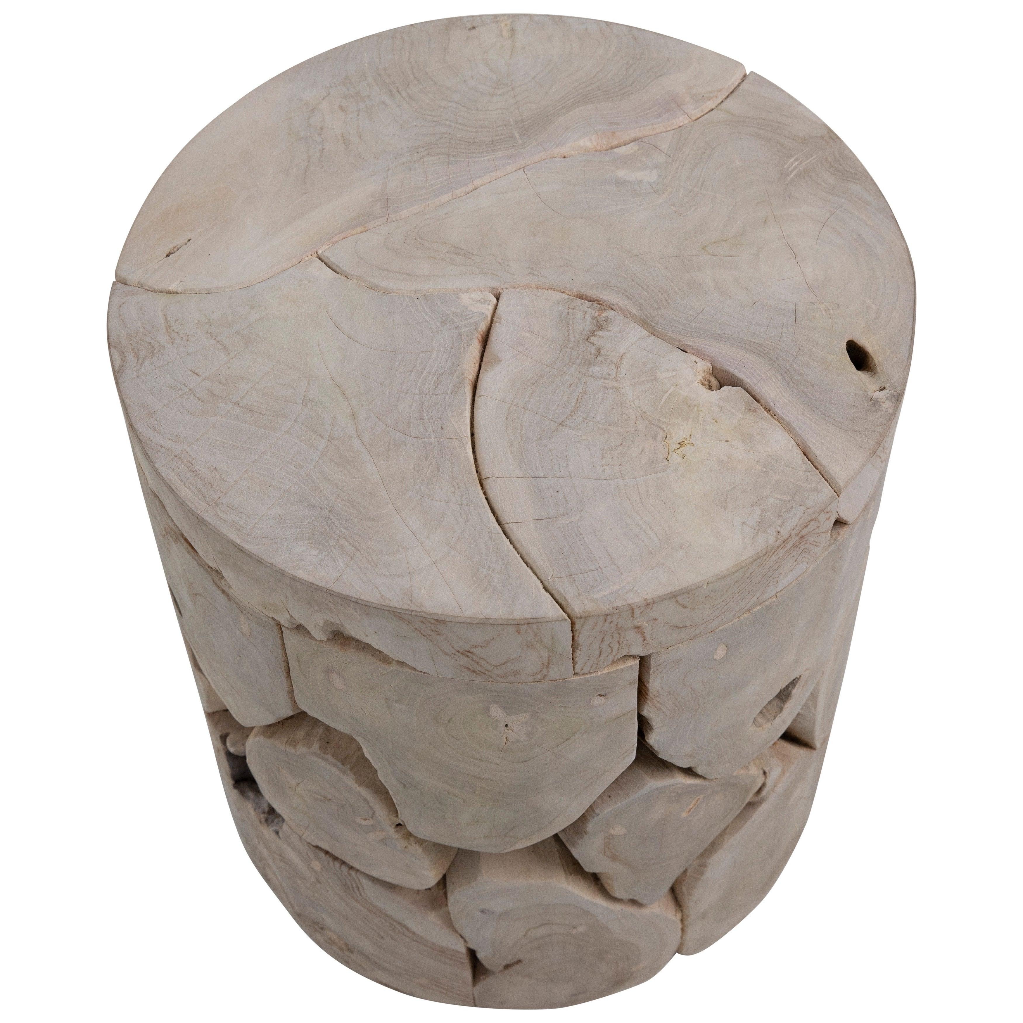 Briarn Round Side Table Bleached - Remutear