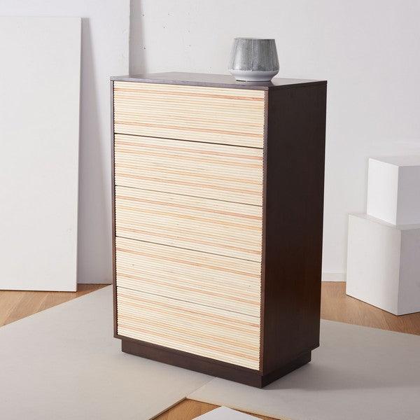 STASSIE 5 DRAWER CANE DRESSER - Remutear