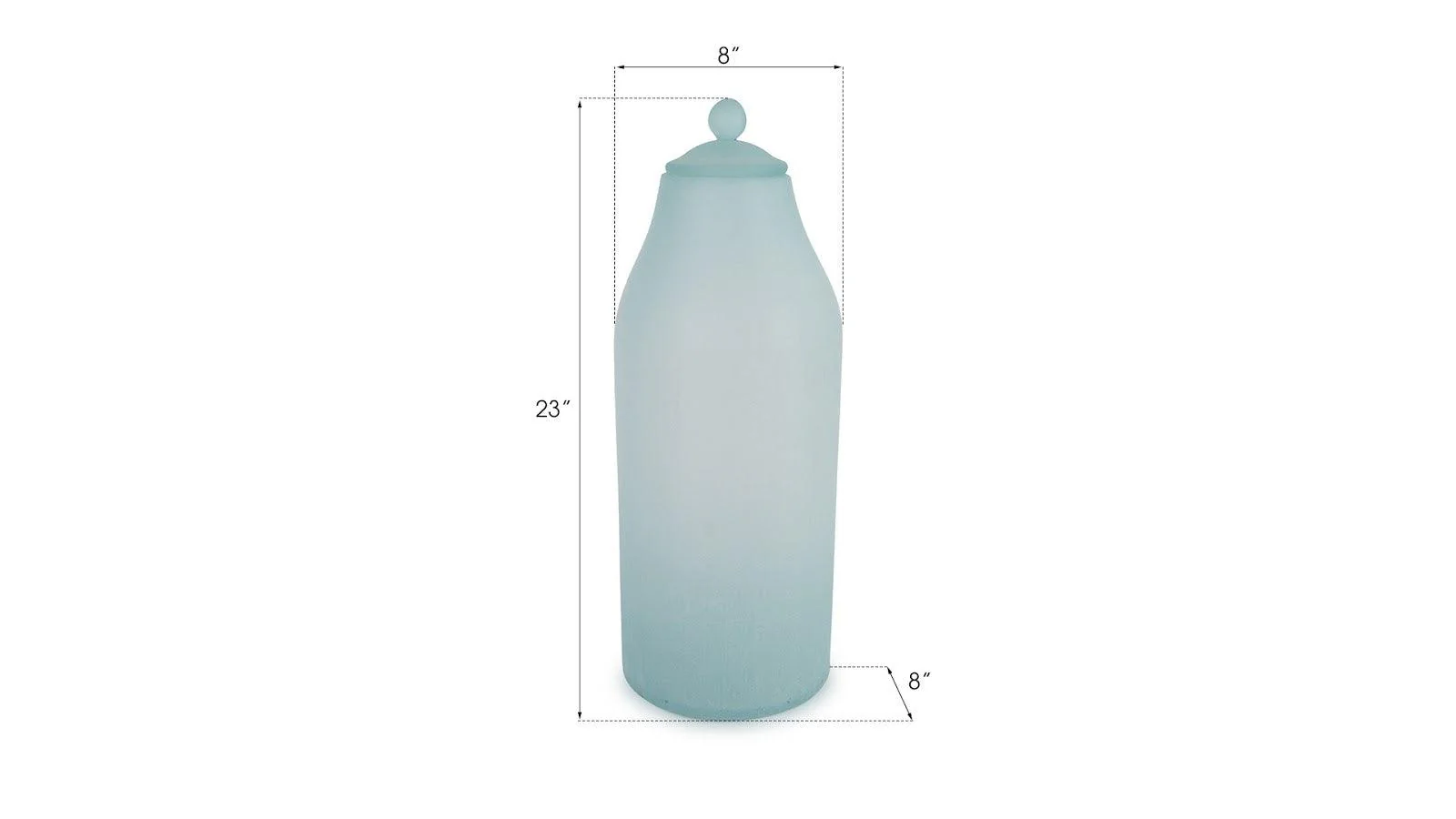 Frosted Glass Bottle, Large - Remutear