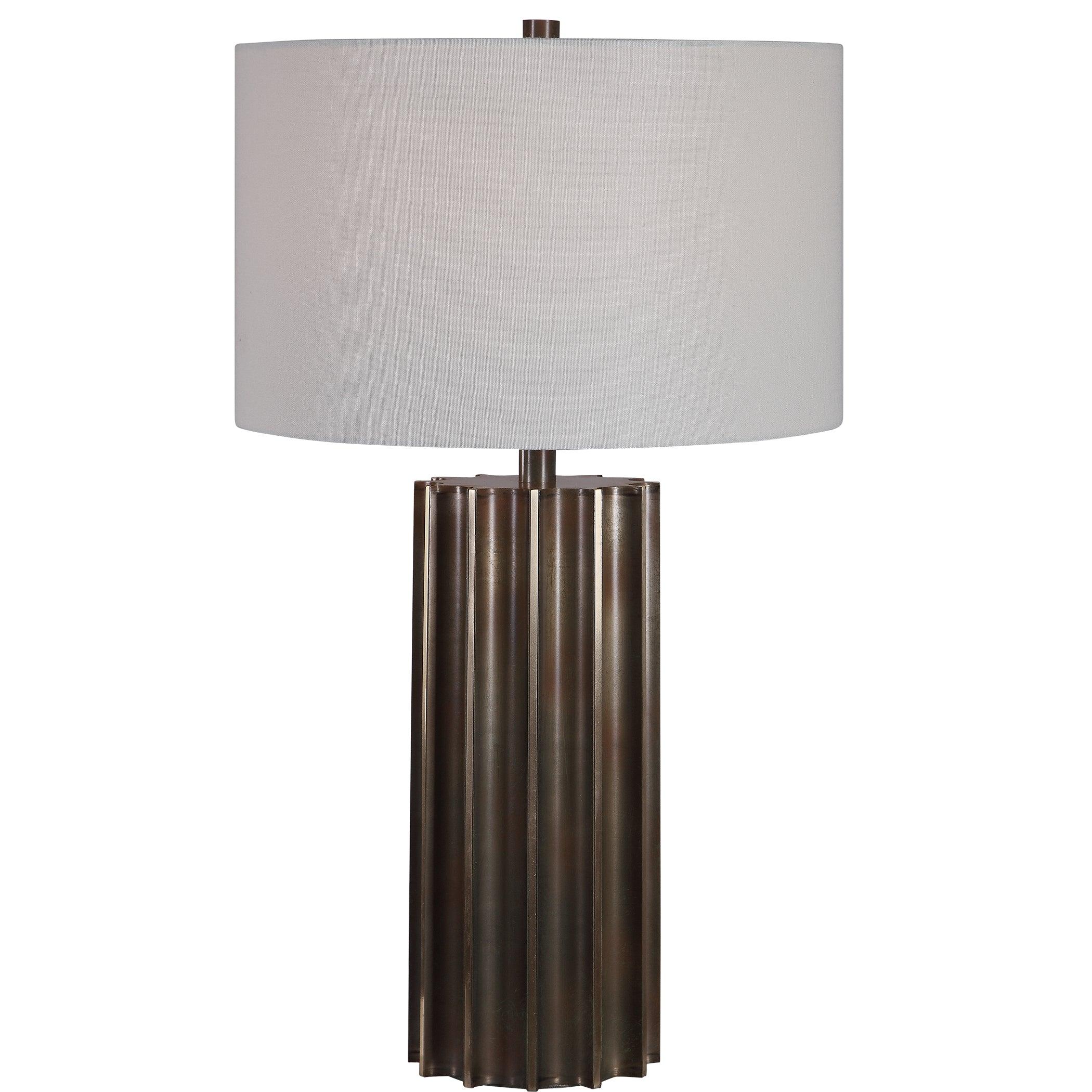 KHALIO GUN METAL TABLE LAMP - Remutear