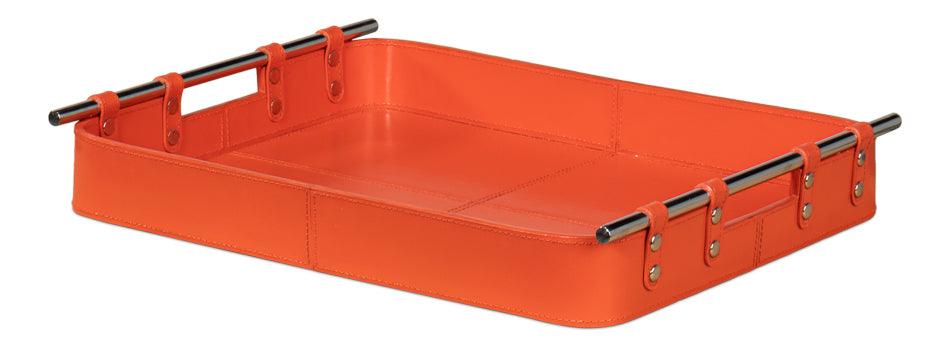 Safari Leather Tray - Orangeade - Remutear