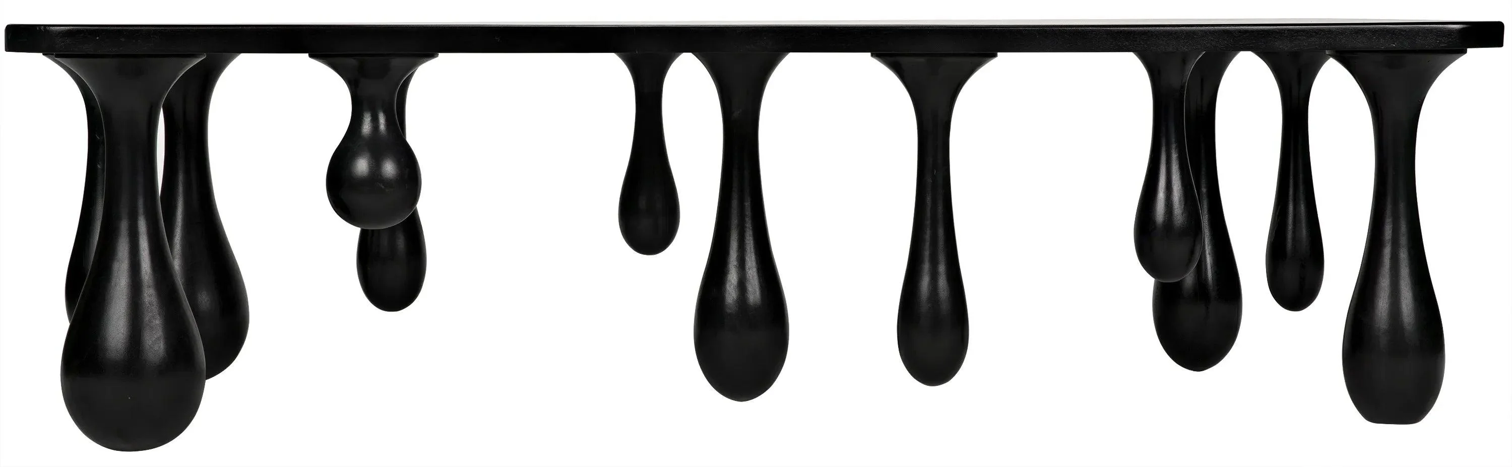 Drop Coffee Table, Hand Rubbed Black - Remutear