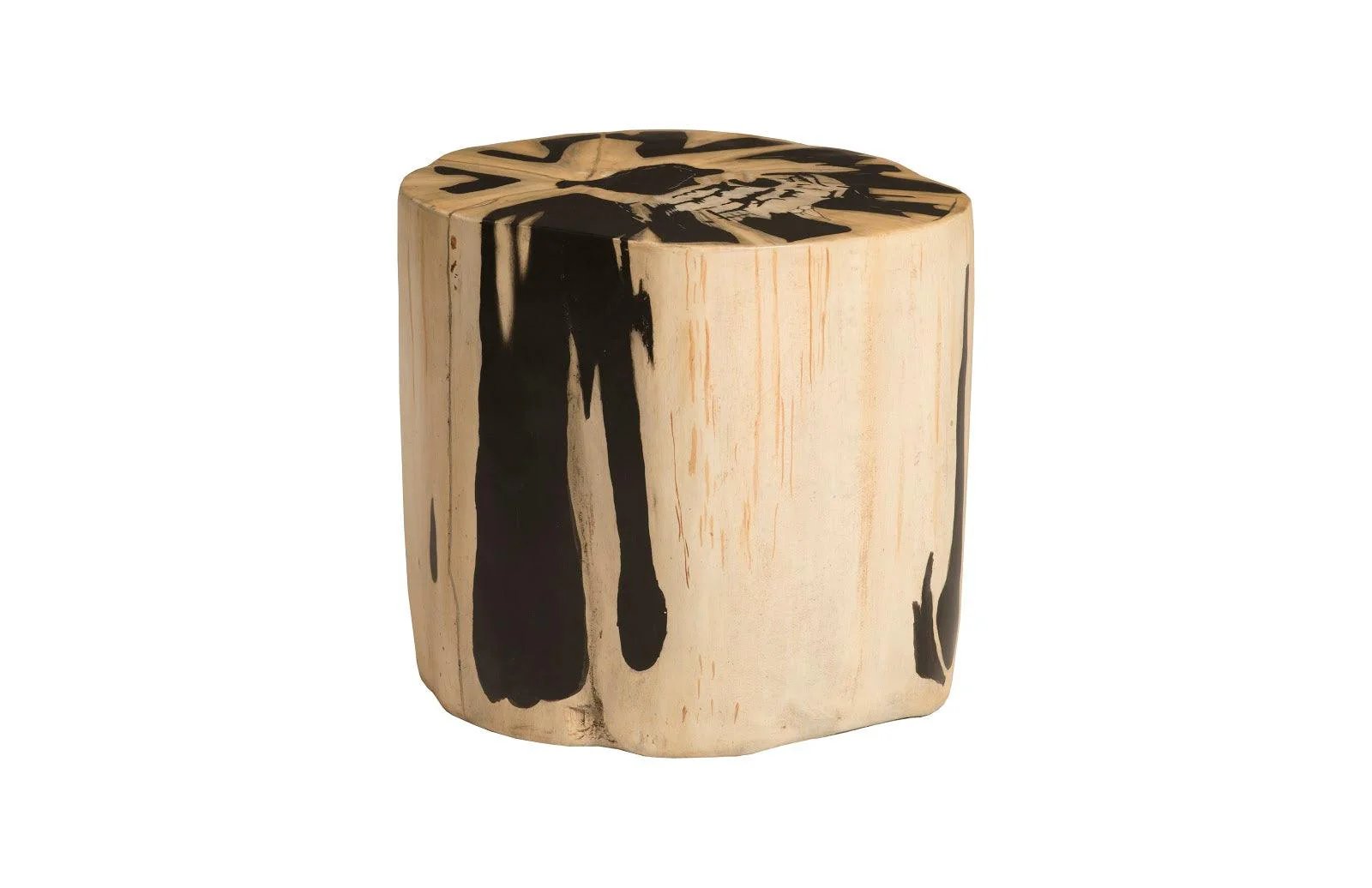 Cast Petrified Wood Stool, Resin - Remutear