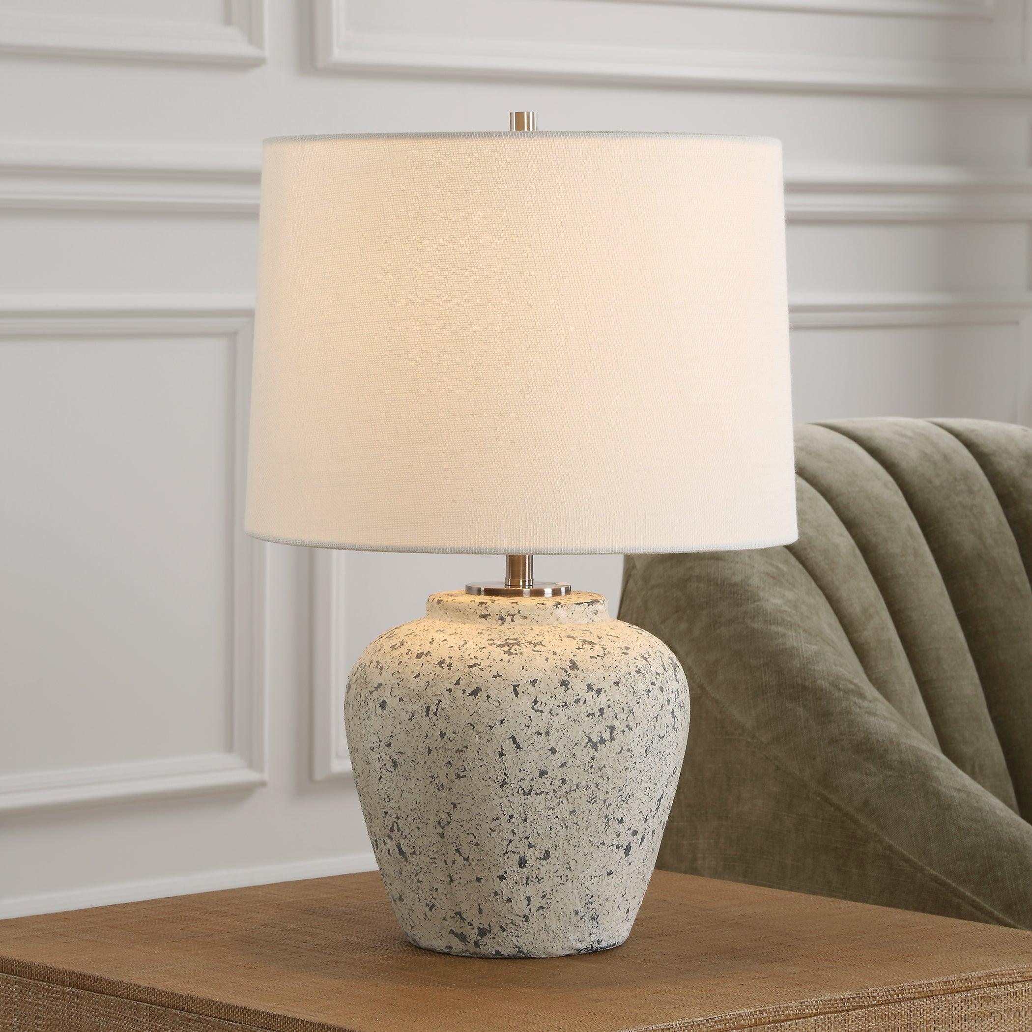 Rupture Aged Ivory Table Lamp - Remutear