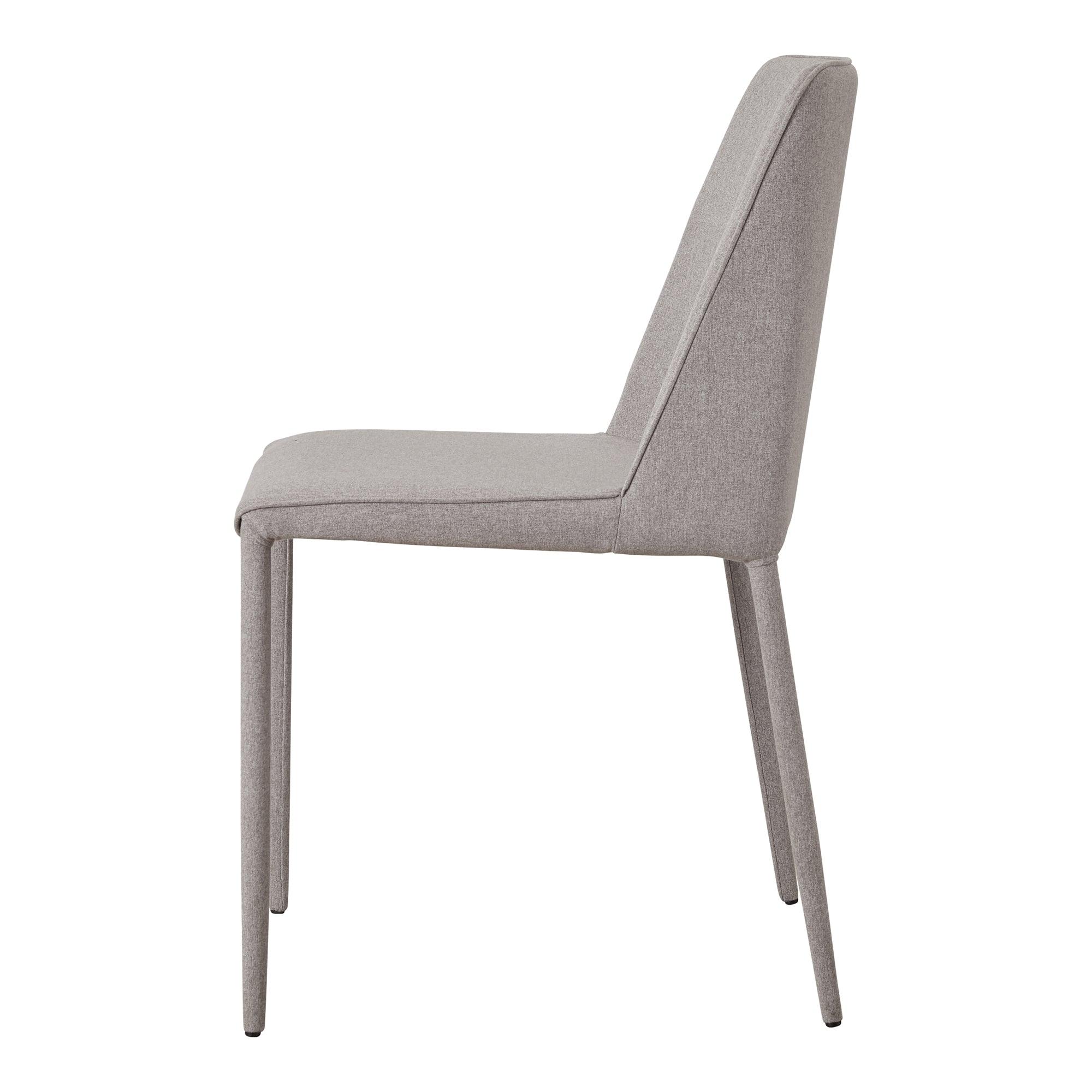 Nora Fabric Dining Chair Light Grey - Set Of Two - Remutear