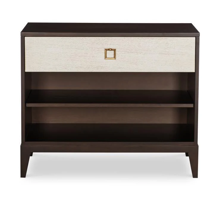 Stocked Single Drawer Large Nightstand - Remutear