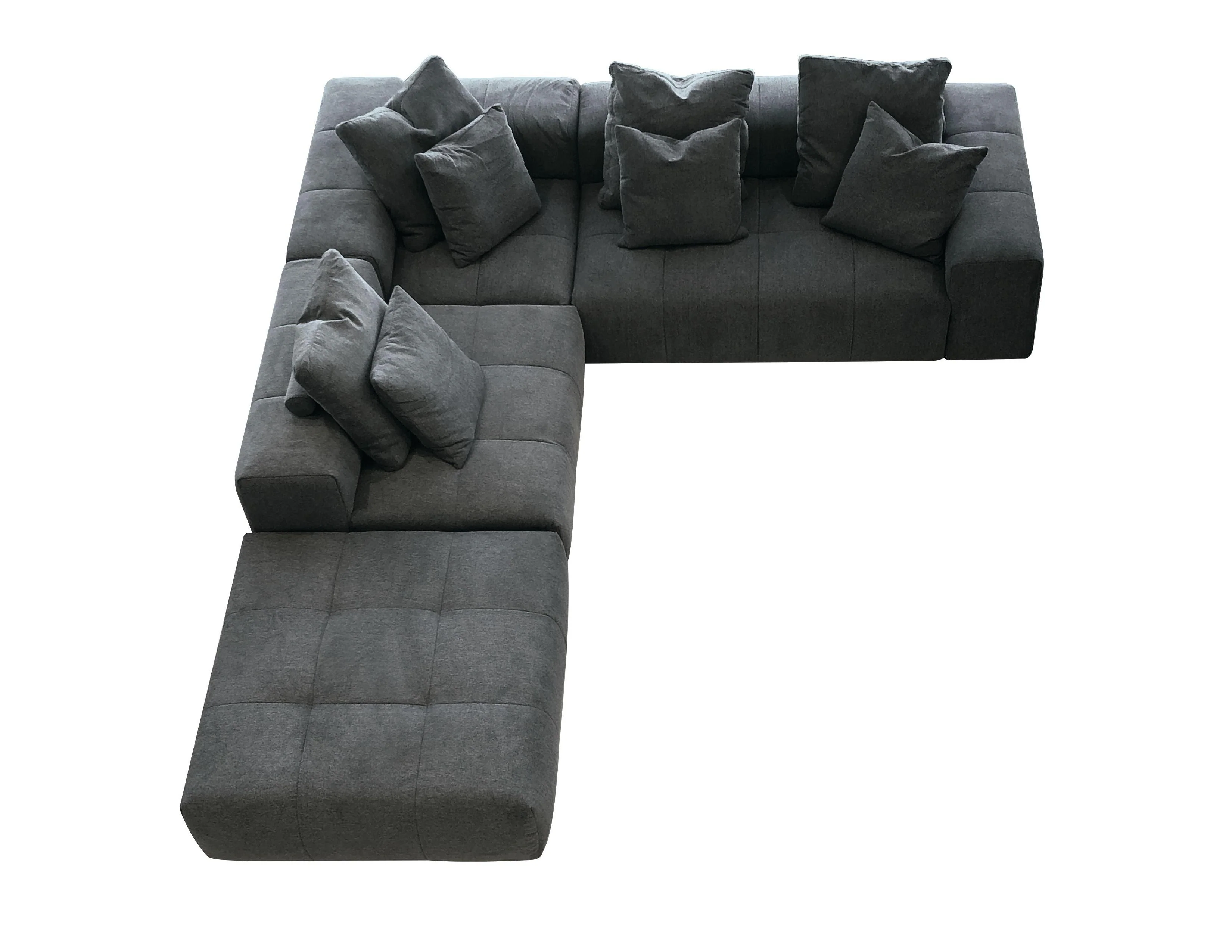 MALLOW Sectional 4-Piece (Corner, RAF, 1 Armless, Ottoman) - Remutear