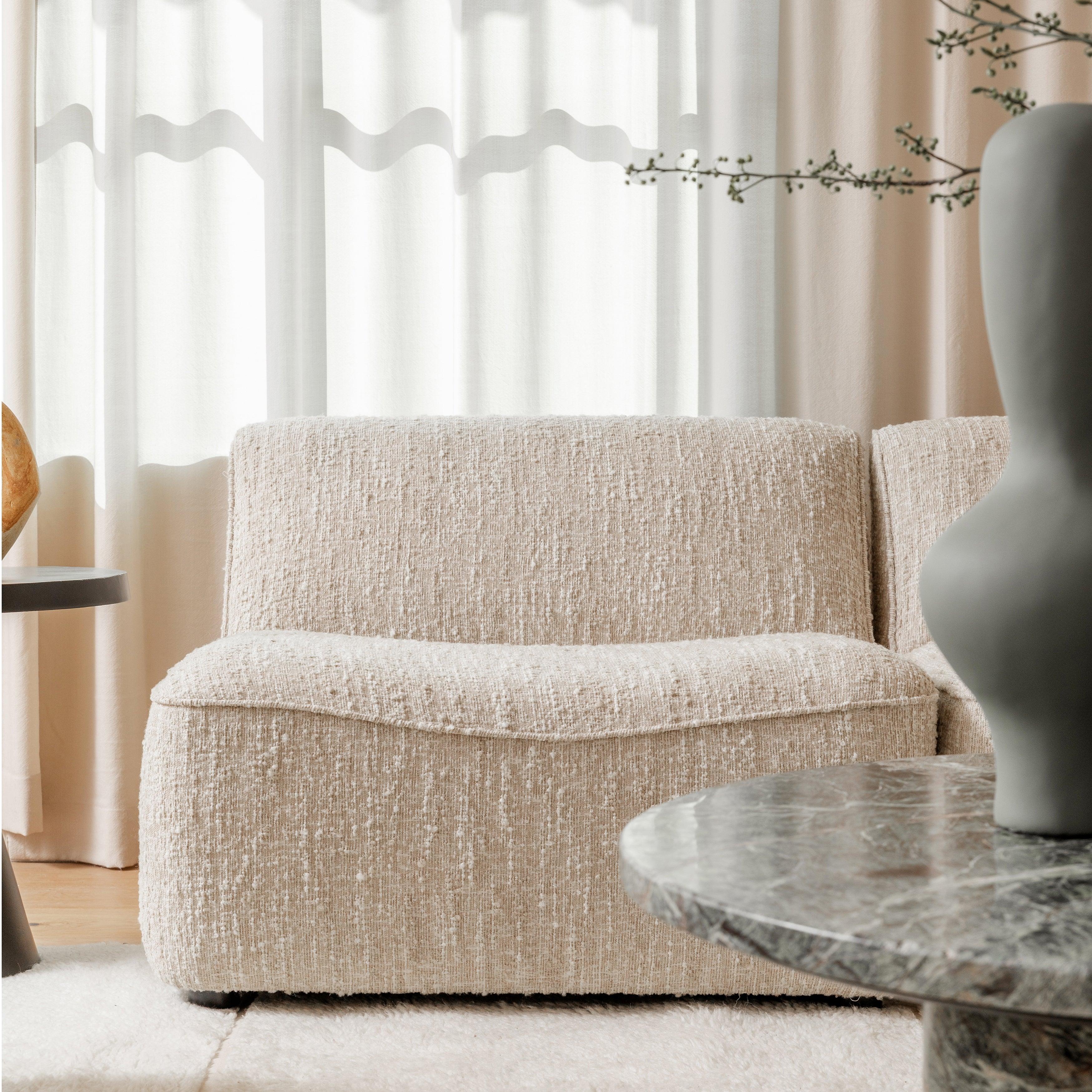 Madeleine Modular Sectional - Armless Beige - Remutear