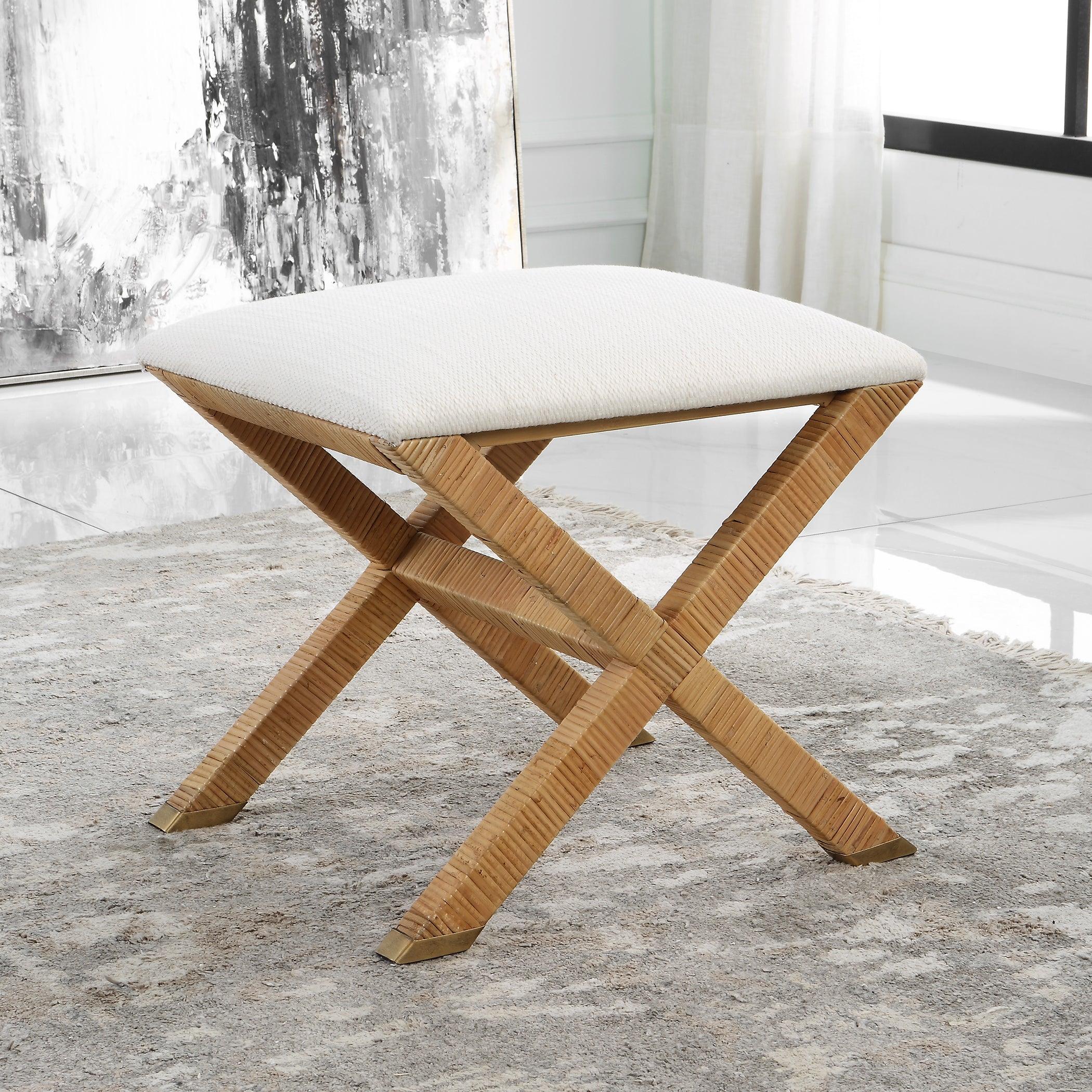 St. Tropez Rattan Small Bench - Remutear