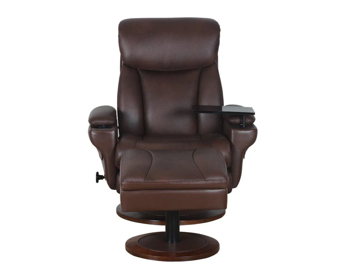 William Swivel Pedestal Recliner - Remutear