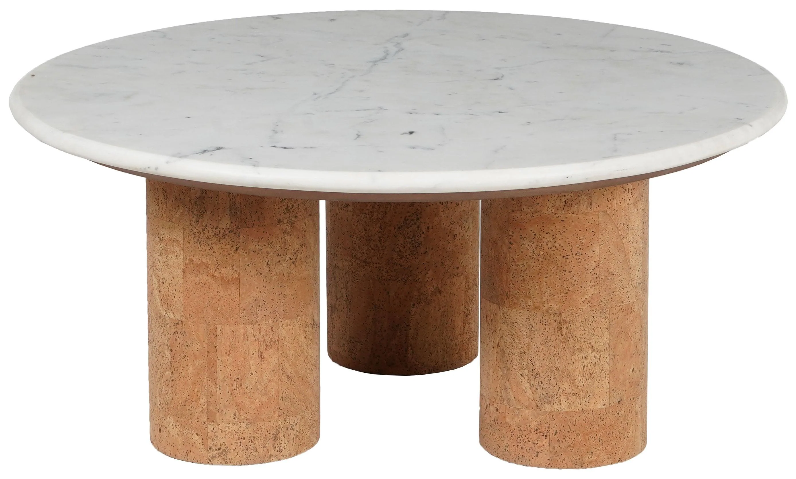 MARILYNN MARBLE AND CORK VENEER COFFEE TABLE - Remutear