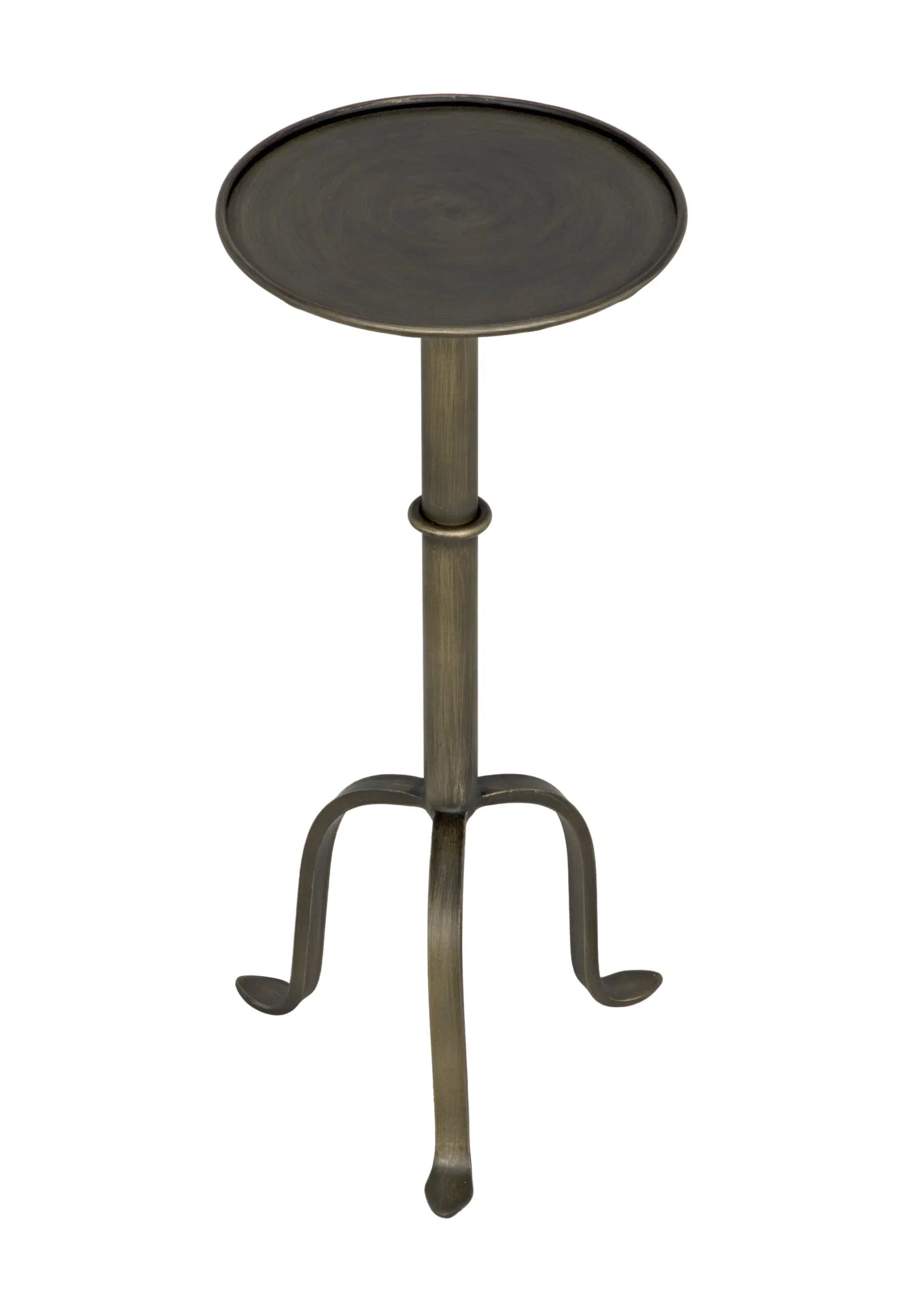 Tini Side Table, Metal with Aged Brass Finish - Remutear