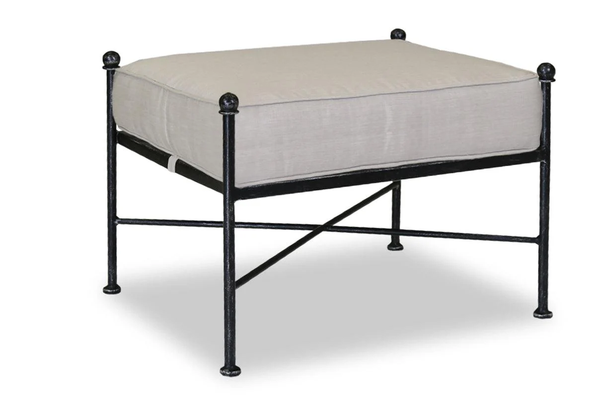 Provence Ottoman in Canvas Flax w/ Self Welt - Remutear