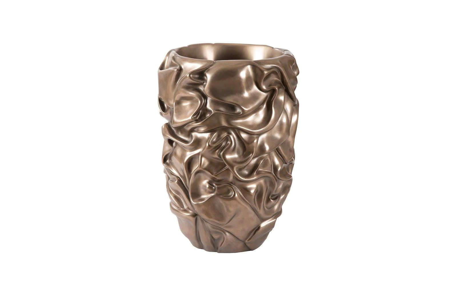 Drape Planter, Polished Bronze - Remutear