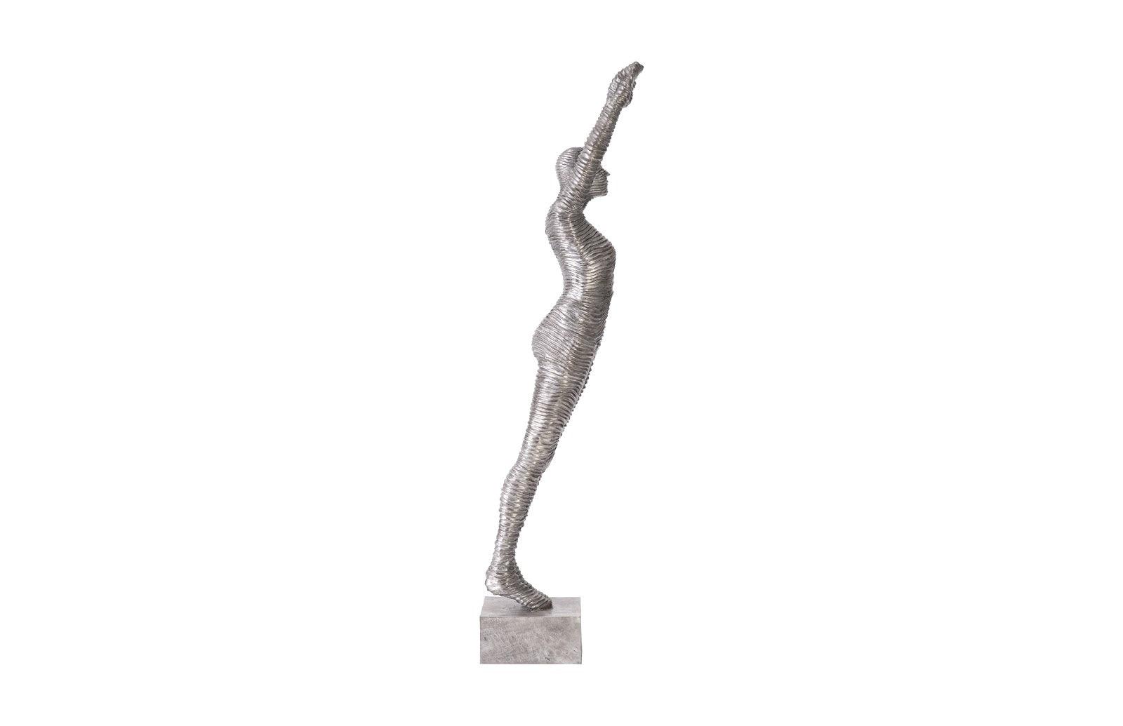 Standing Diving Sculpture, Black/Silver, Aluminum - Remutear