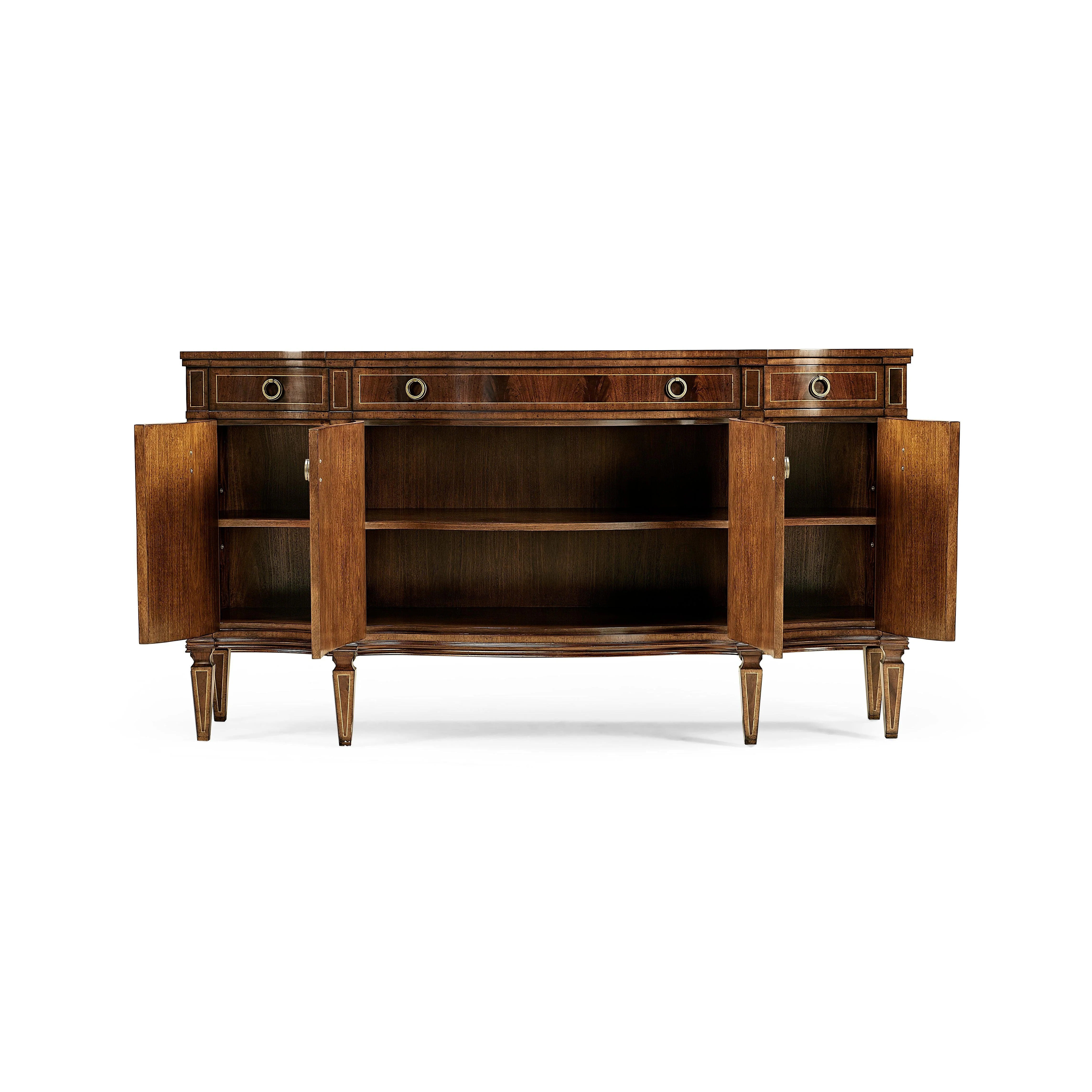 Buckingham Serpentine Mahogany Credenza - Remutear