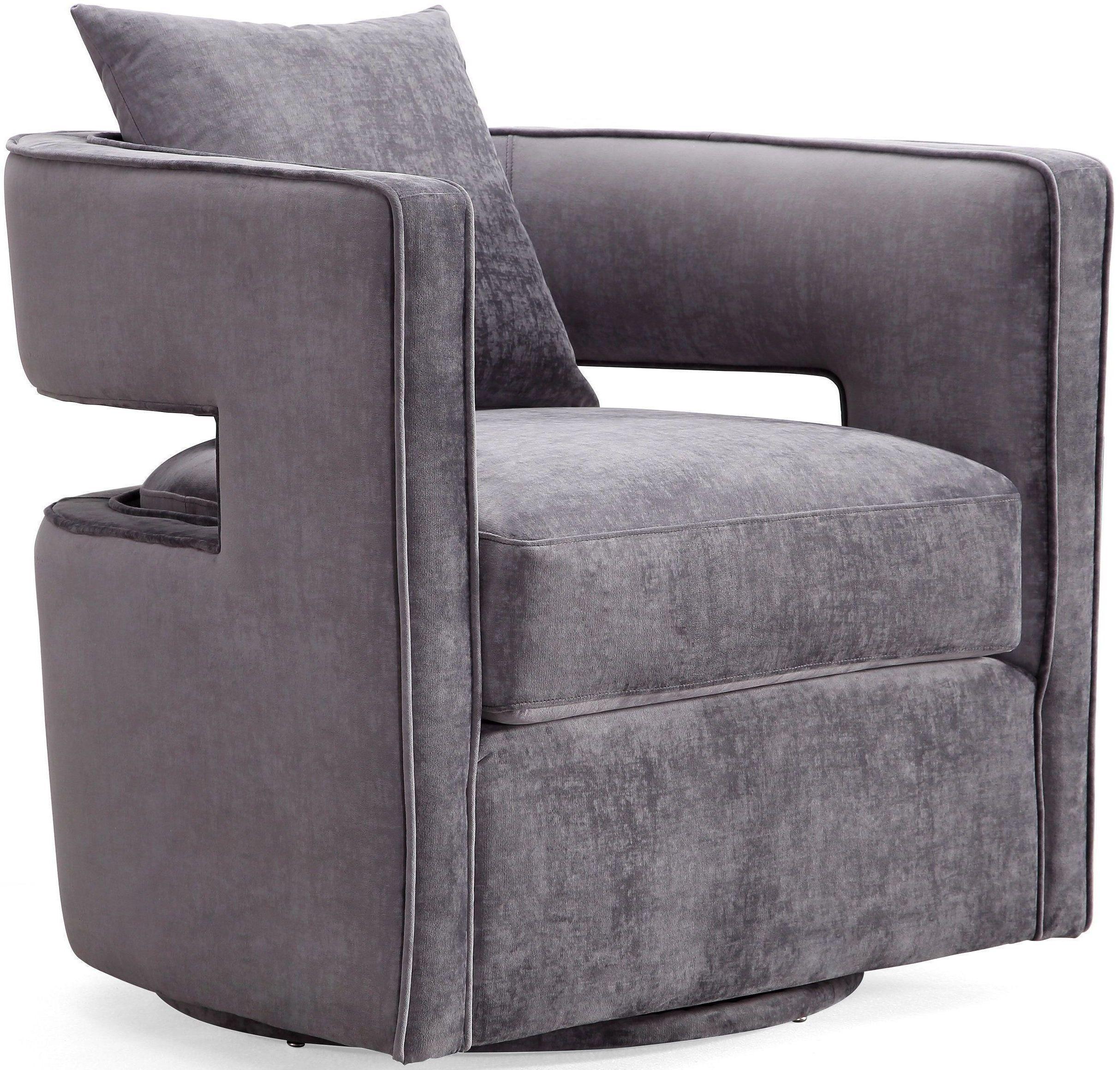 Kennedy Grey Swivel Chair - Remutear