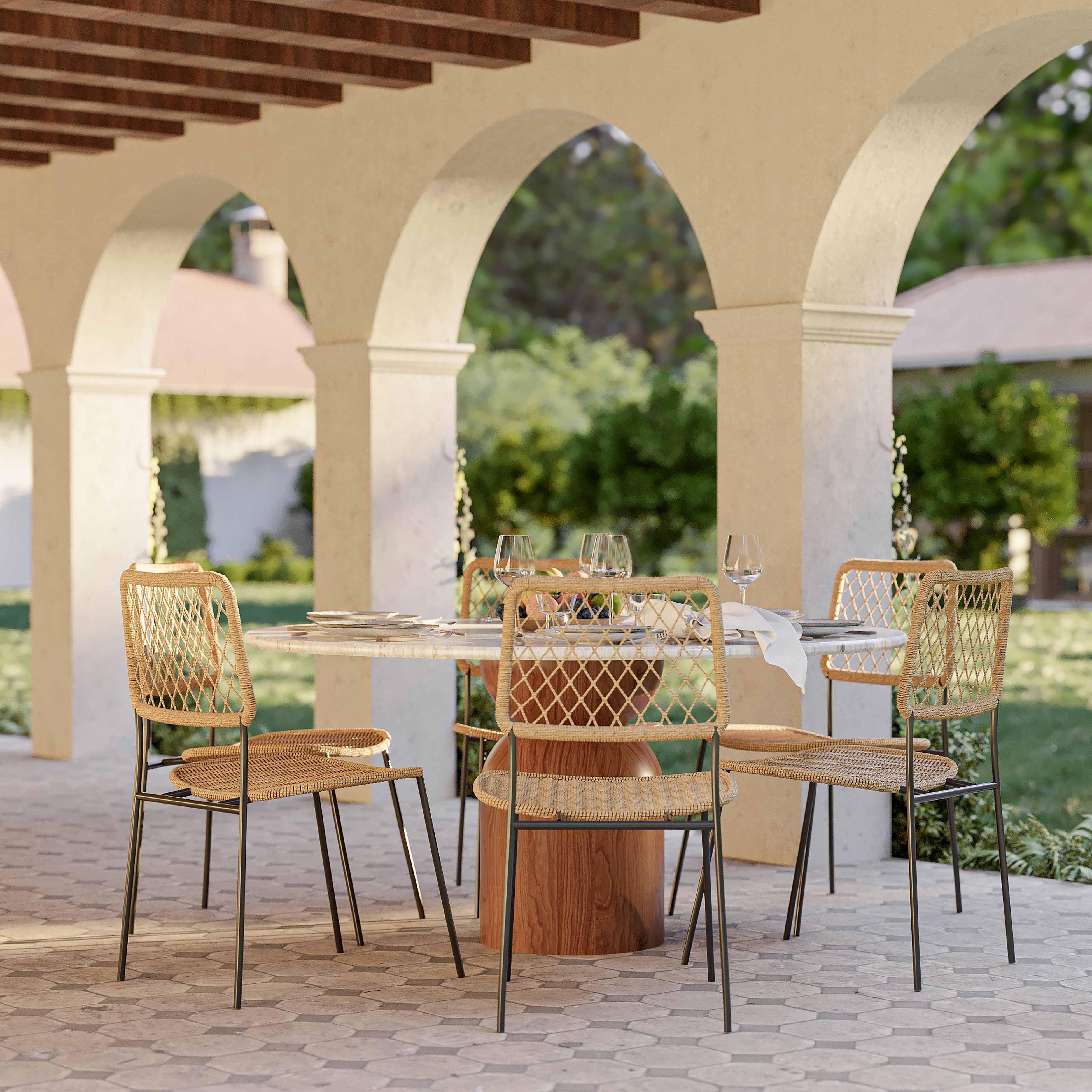 Cynthia Travertine Concrete Indoor / Outdoor 54