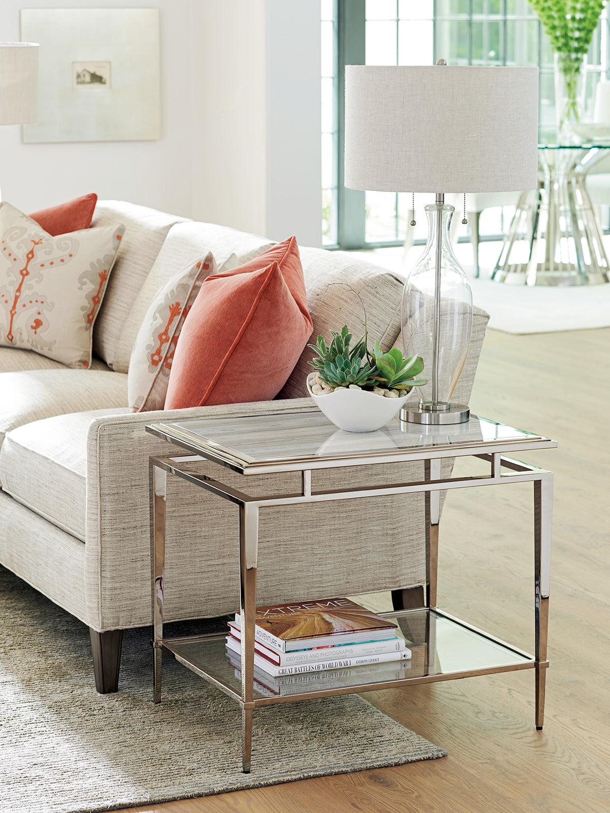 Ariana Athene Stainless End Table - Remutear