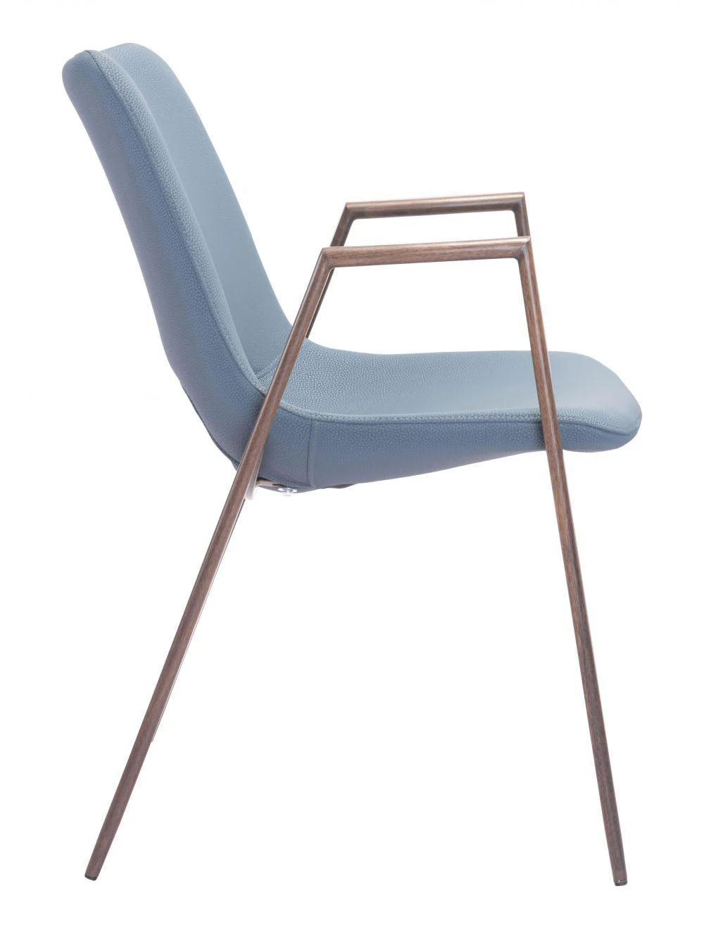 Desi Dining Chair (Set of 2) Gray & Walnut - Remutear