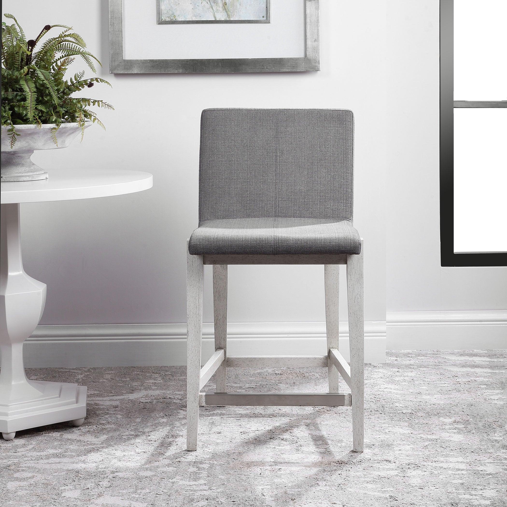 BRAZOS GRAY COUNTER STOOL - Remutear