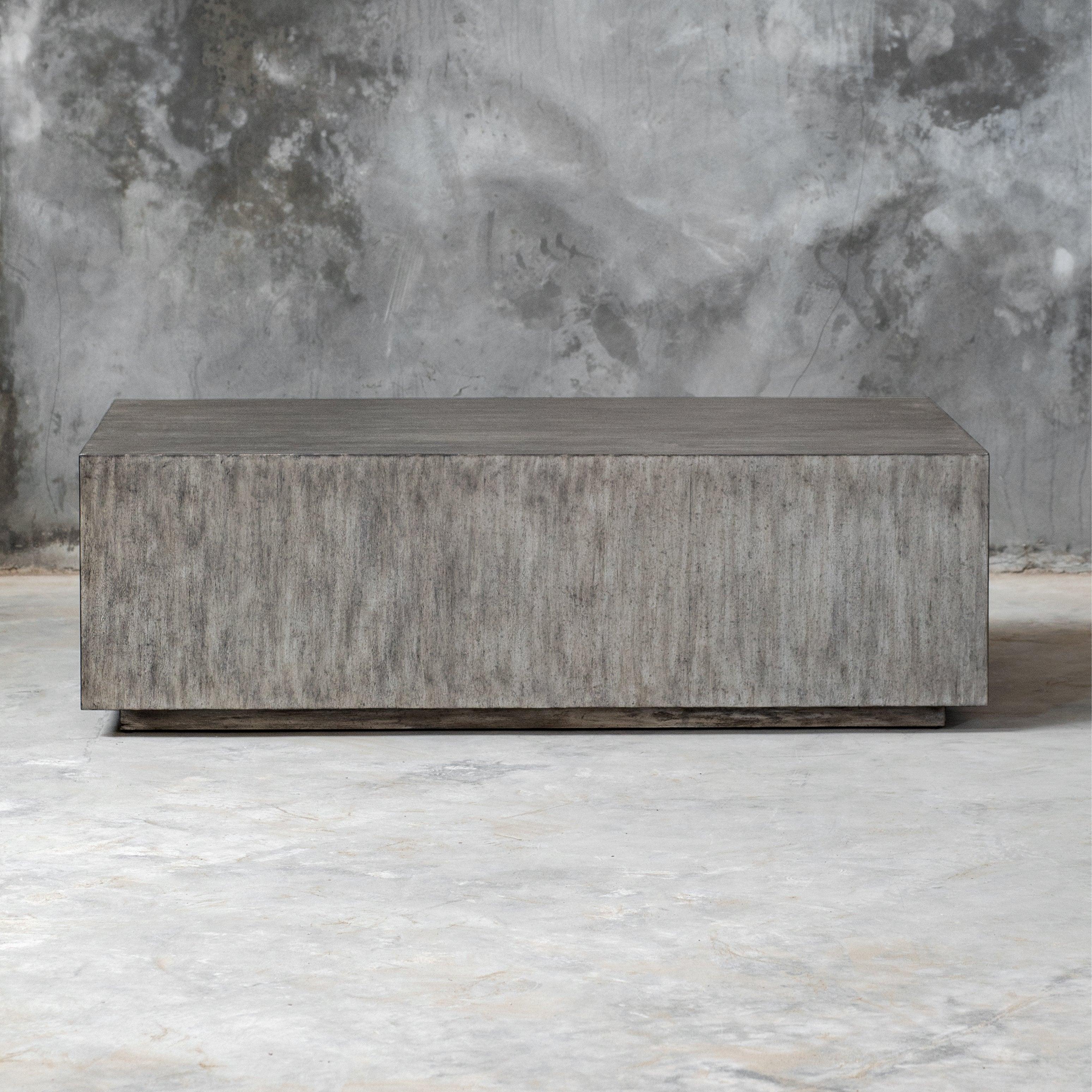 KAREEM MODERN GRAY COFFEE TABLE - Remutear