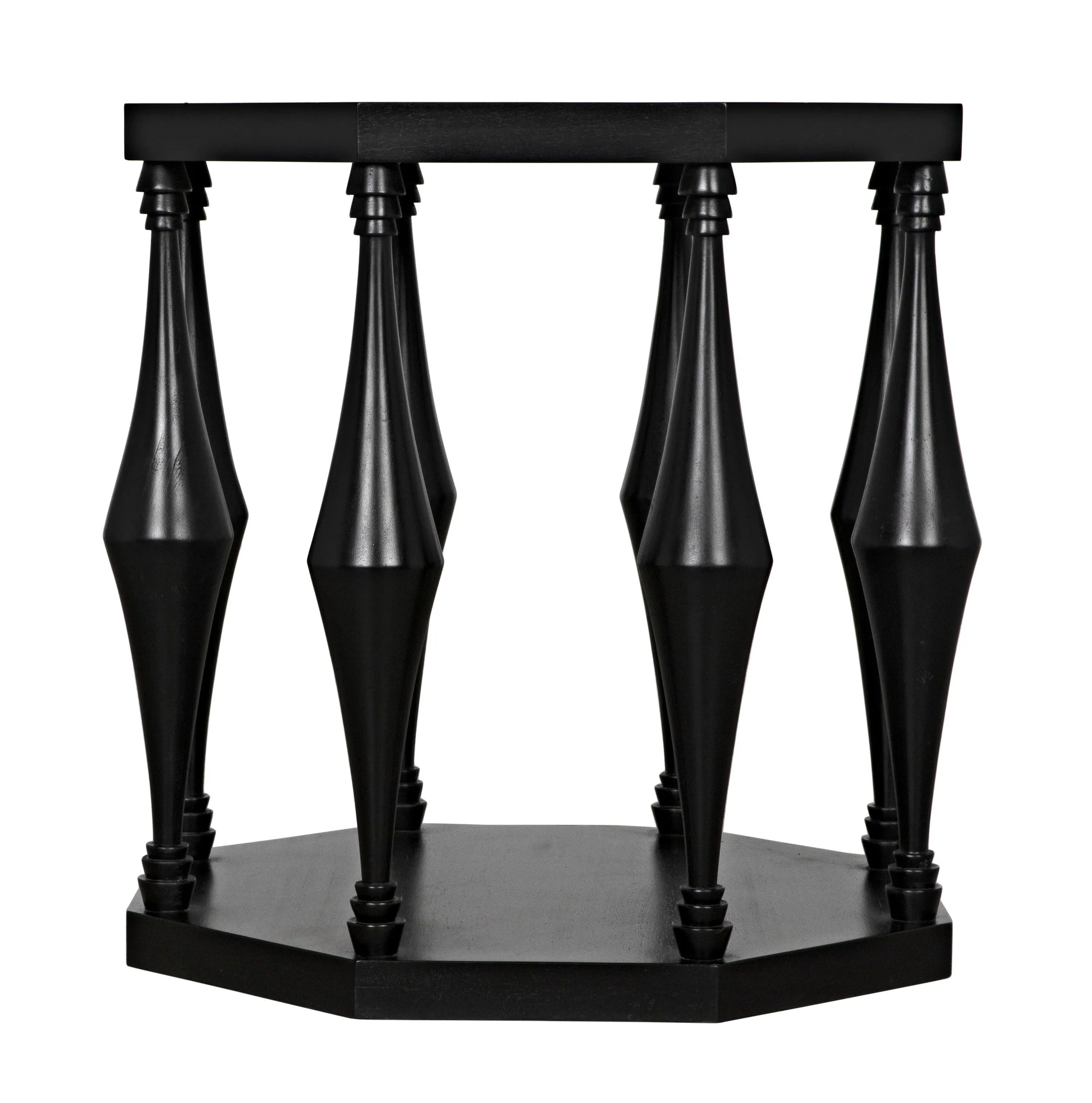Marceo Side Table, Hand Rubbed Black - Remutear
