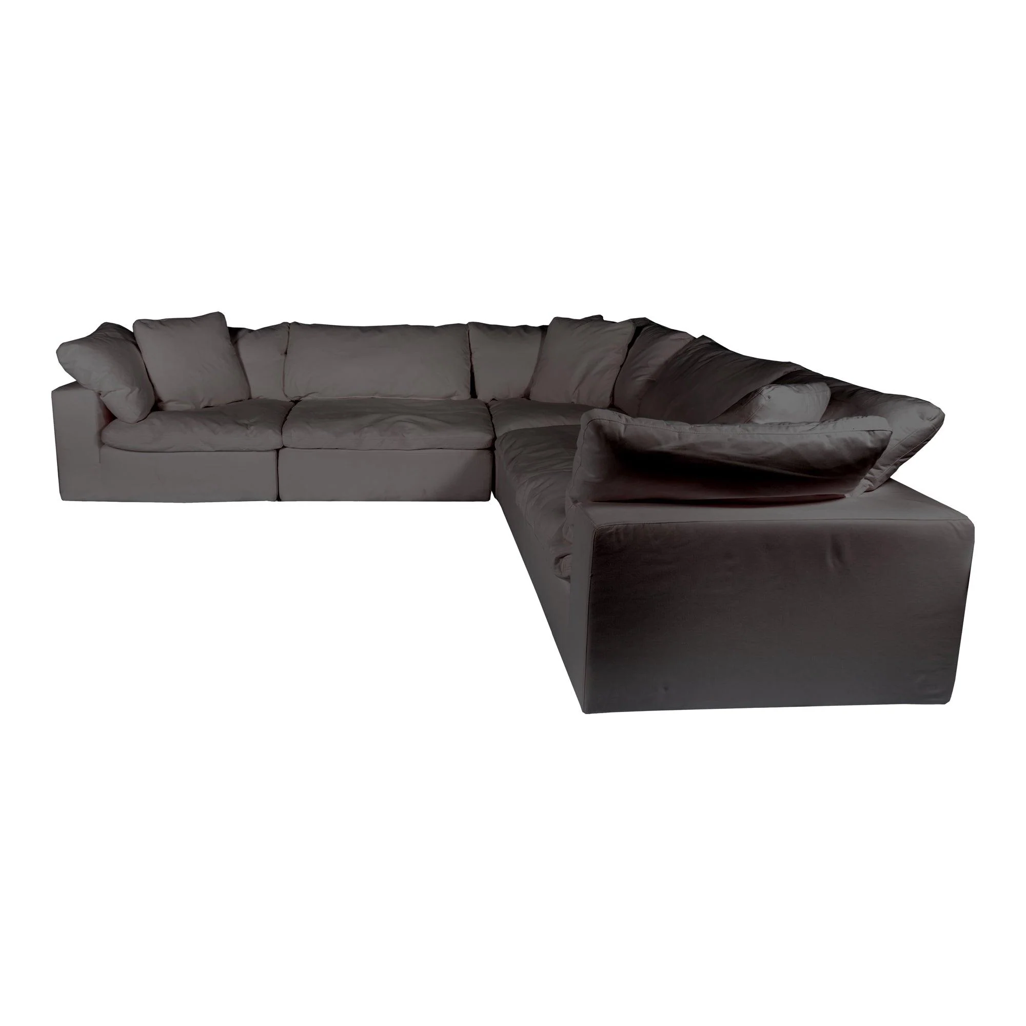 Clay Classic L Modular Sectional Performance Fabric Light Grey - Remutear