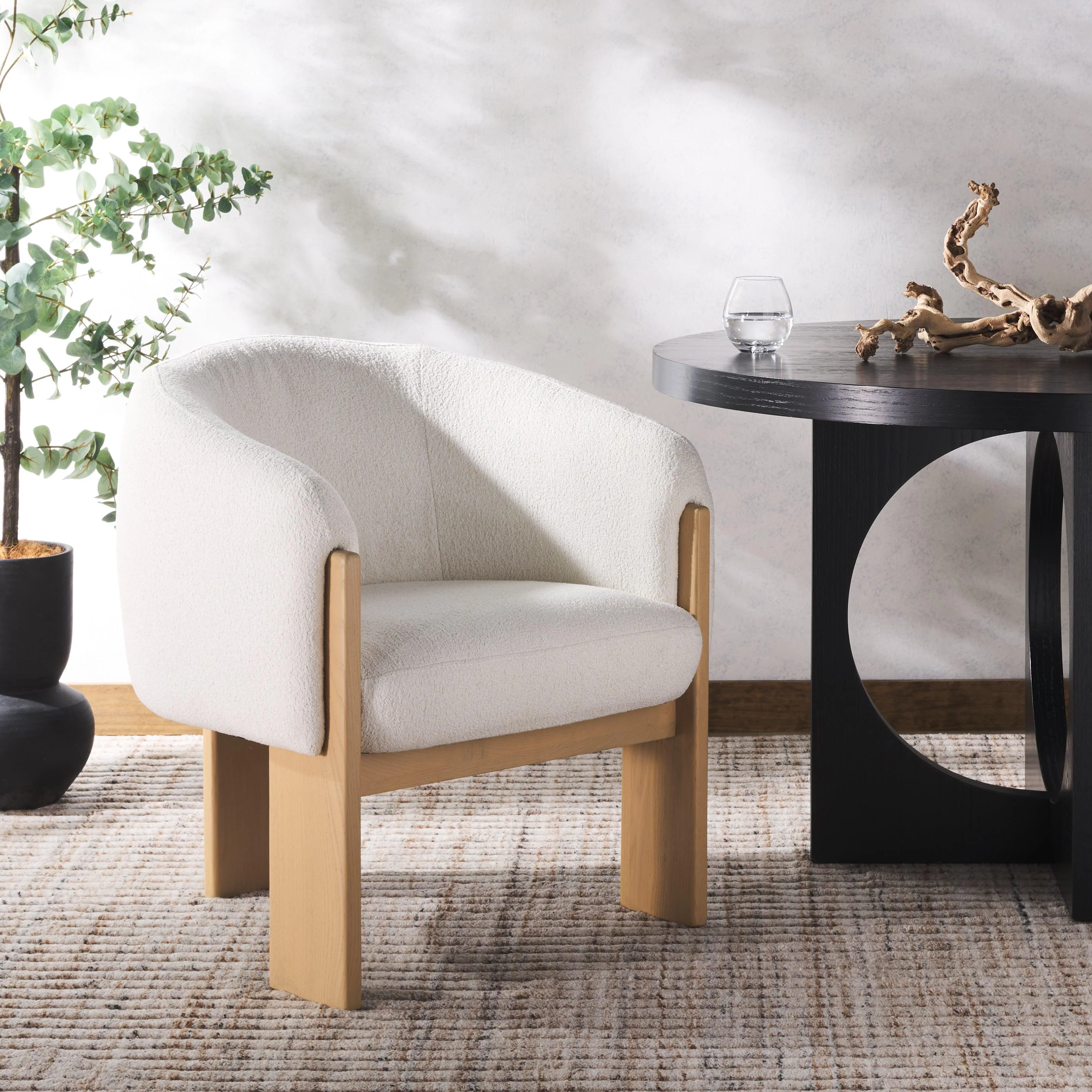 LAURICELLA BARREL BACK DINING CHAIR - Remutear