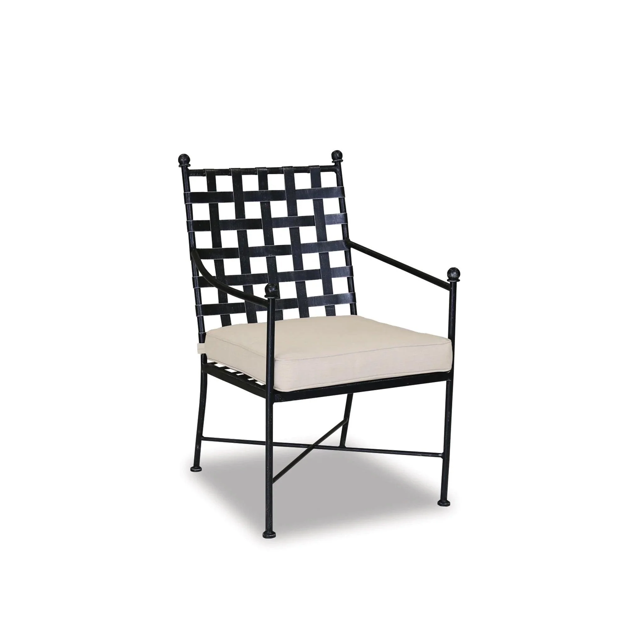 Provence Dining Chair in Canvas Flax w/ Self Welt - Remutear
