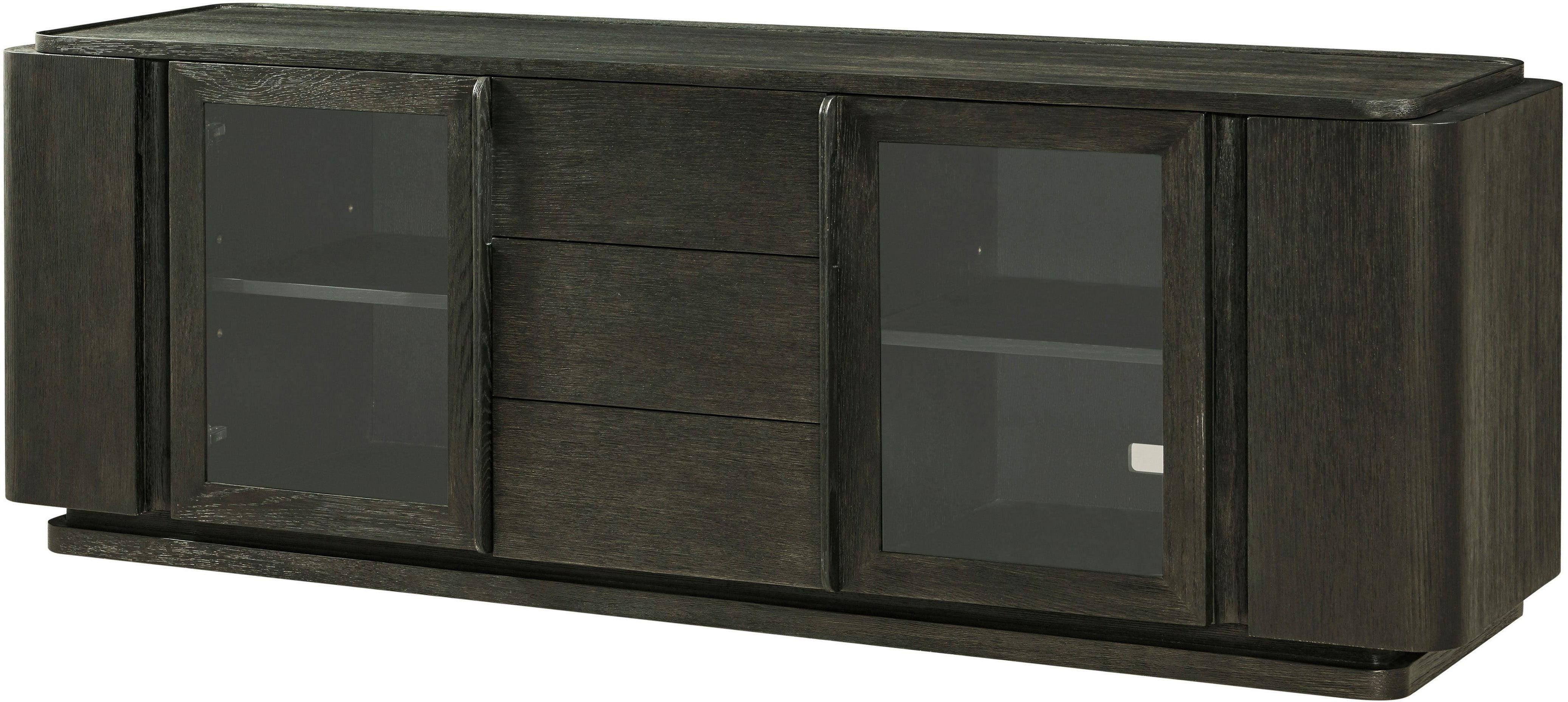 Repose Glass Door Media Console - Remutear