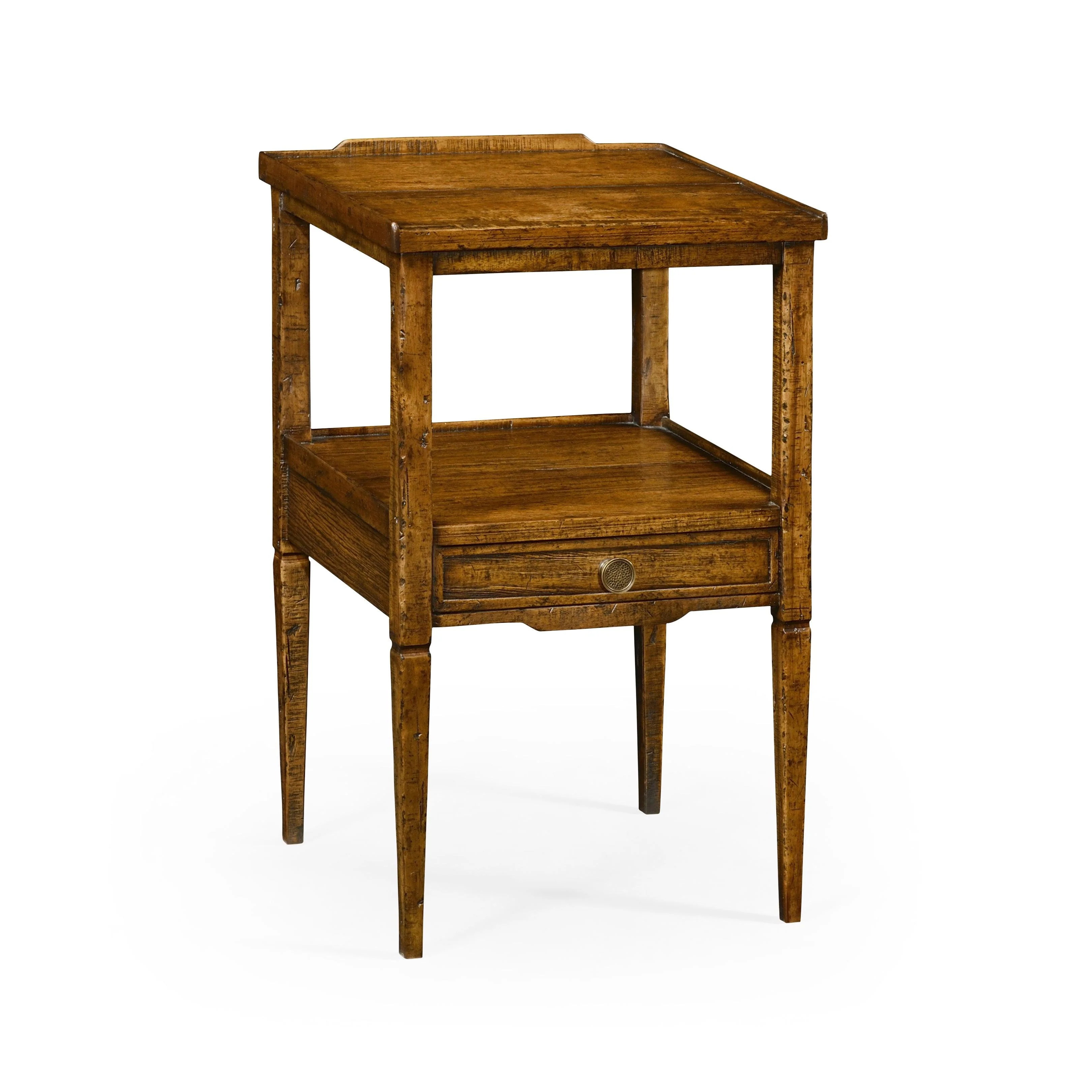 Casual Accents Country Walnut Square End Table - Remutear