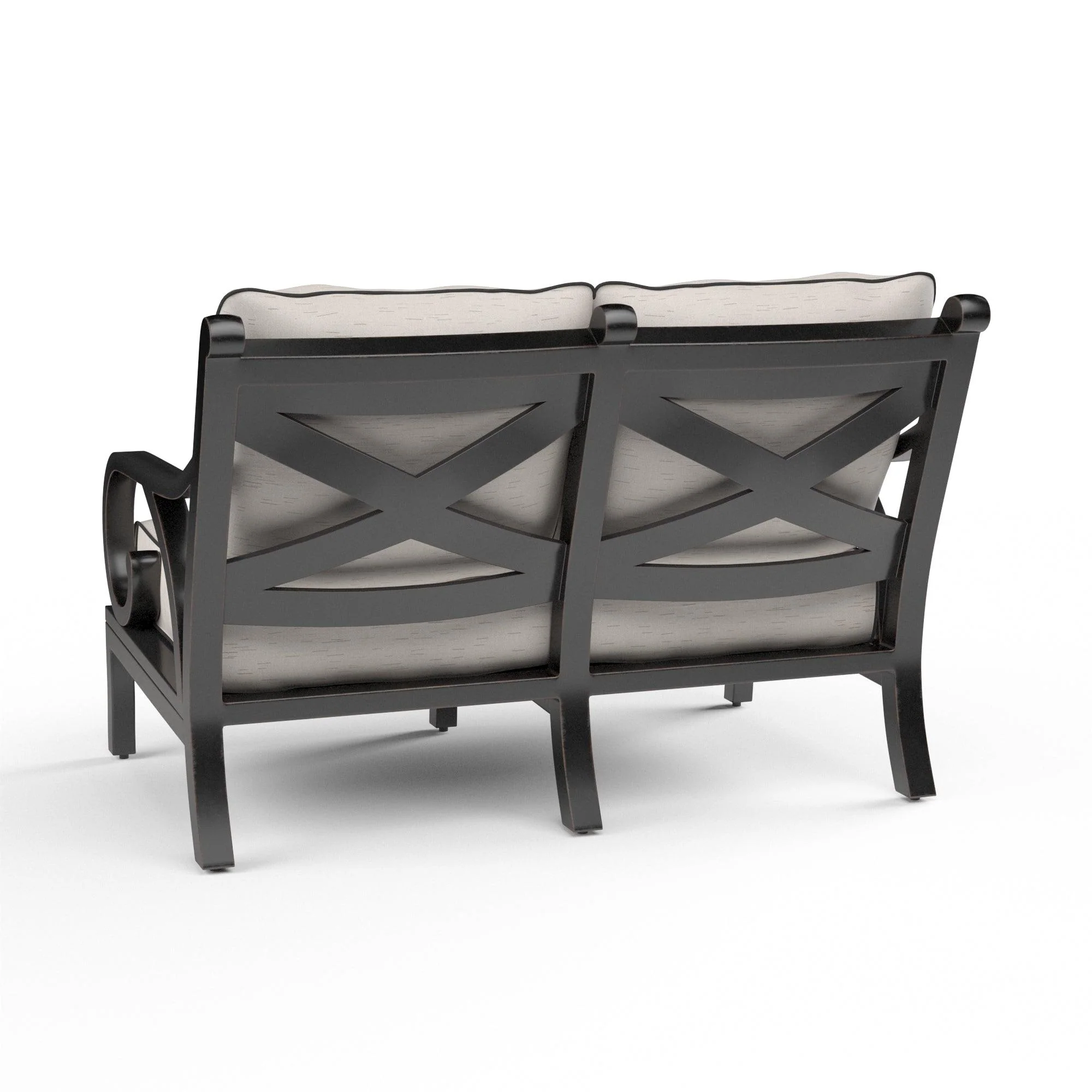 Monterey Loveseat in Frequency Sand w/ Contrast Canvas Java Welt - Remutear