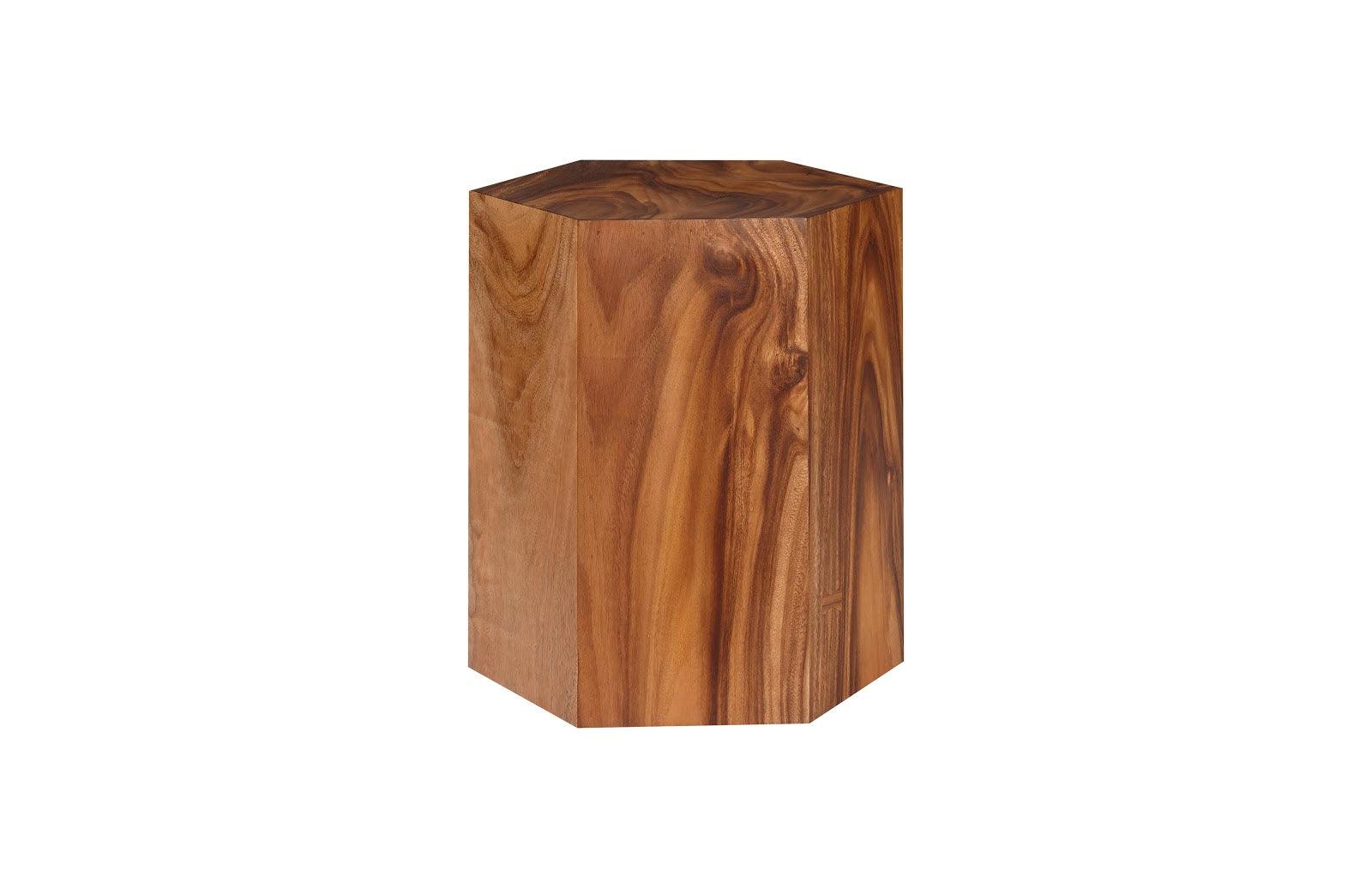 Honeycomb Side Table, Chamcha Wood, LG - Remutear