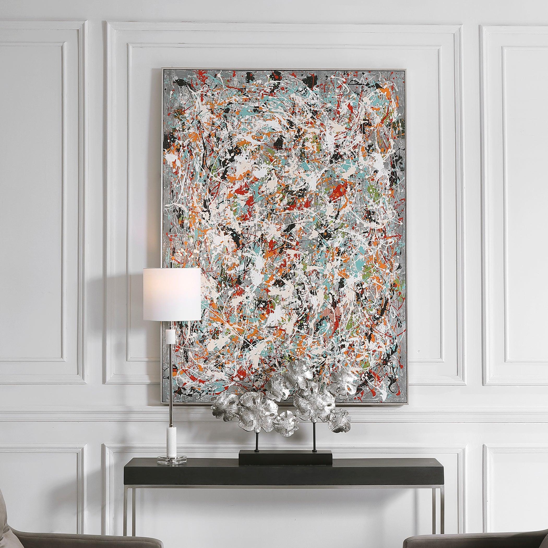 ORGANIZED CHAOS HAND PAINTED CANVAS - Remutear