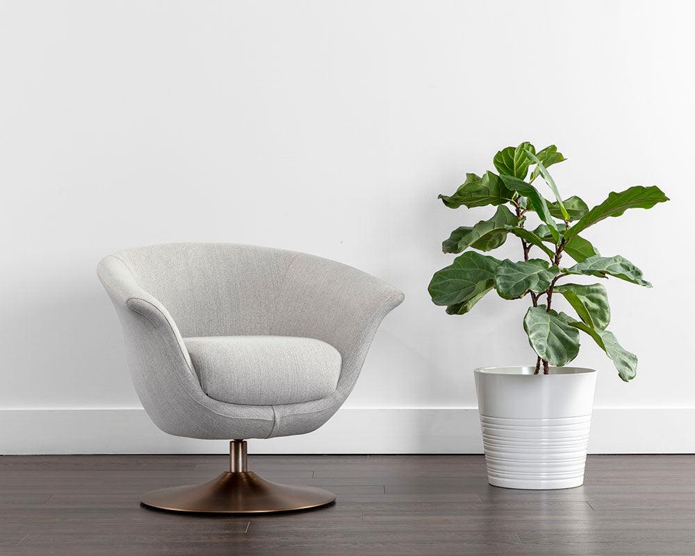 Carine Swivel Lounge Chair - Remutear