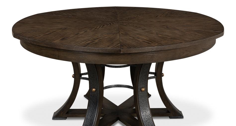 Tower Jupe Dining Table - Lg Artisan Grey - Remutear