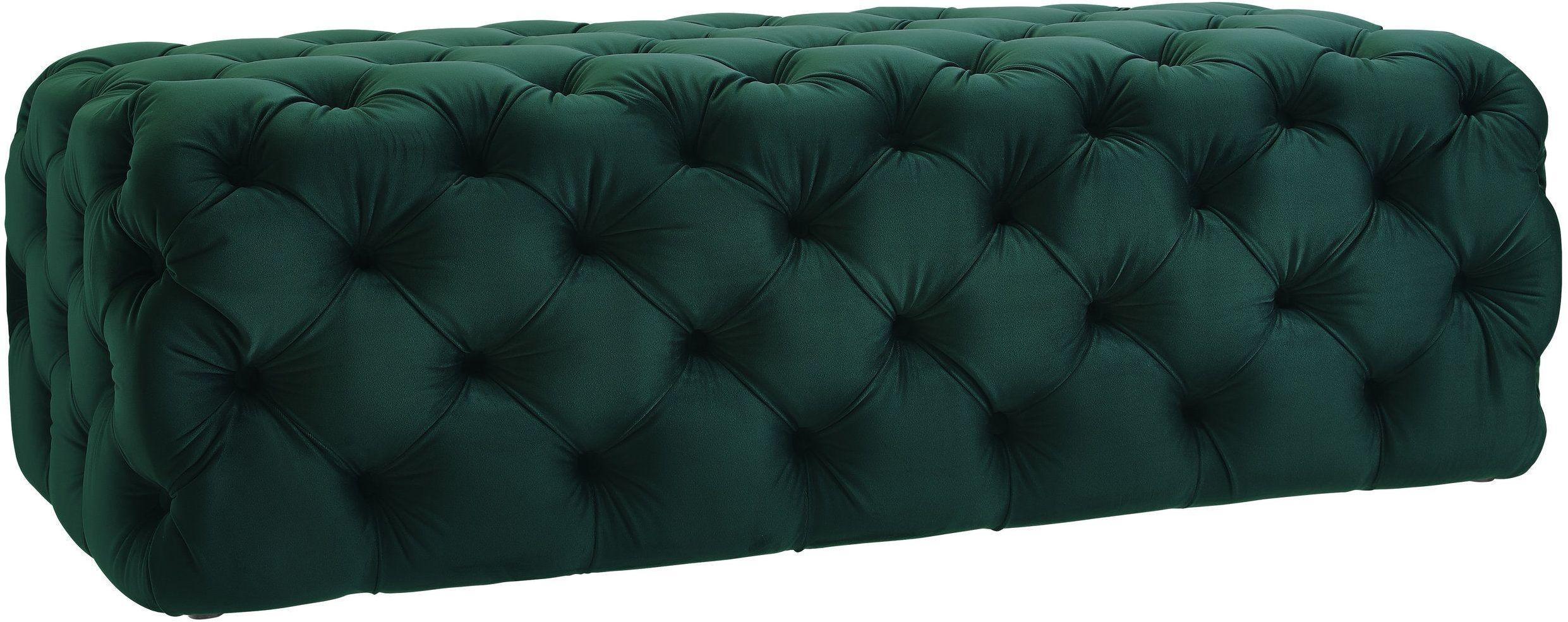 Kaylee Green Velvet Ottoman - Remutear